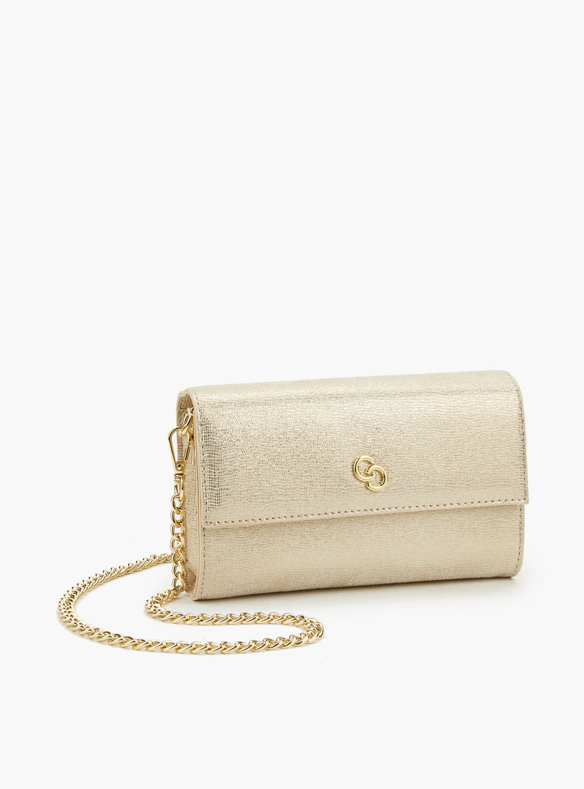 شنطة كلاتش بطبعات مونوجرام مع حزام سلسلة من سيليست-women-bagsandwallets-handbags-image-4
