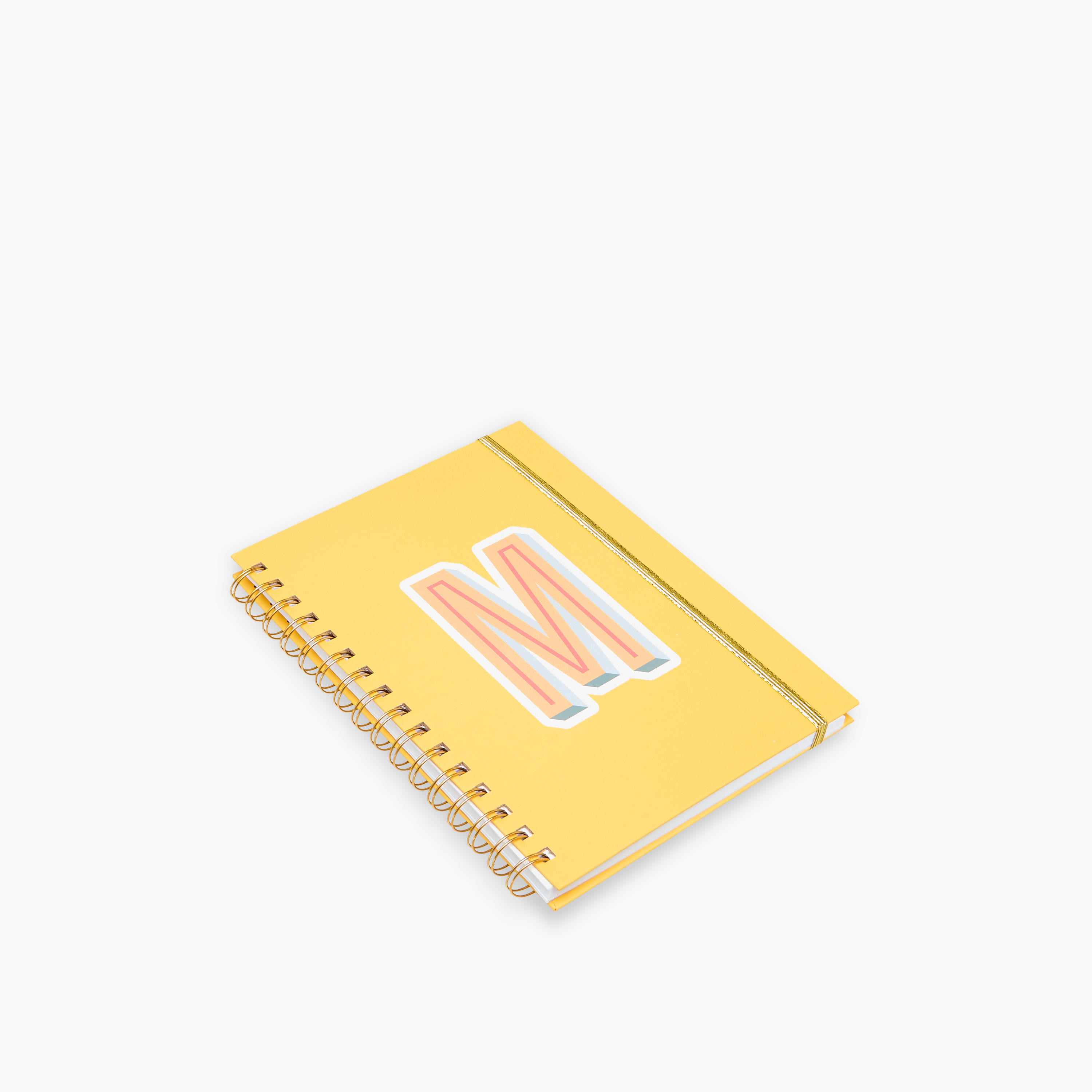 Initial M Print Notebook with Spiral Binding - 80 Pages-school-stationery-notebooks-image-3