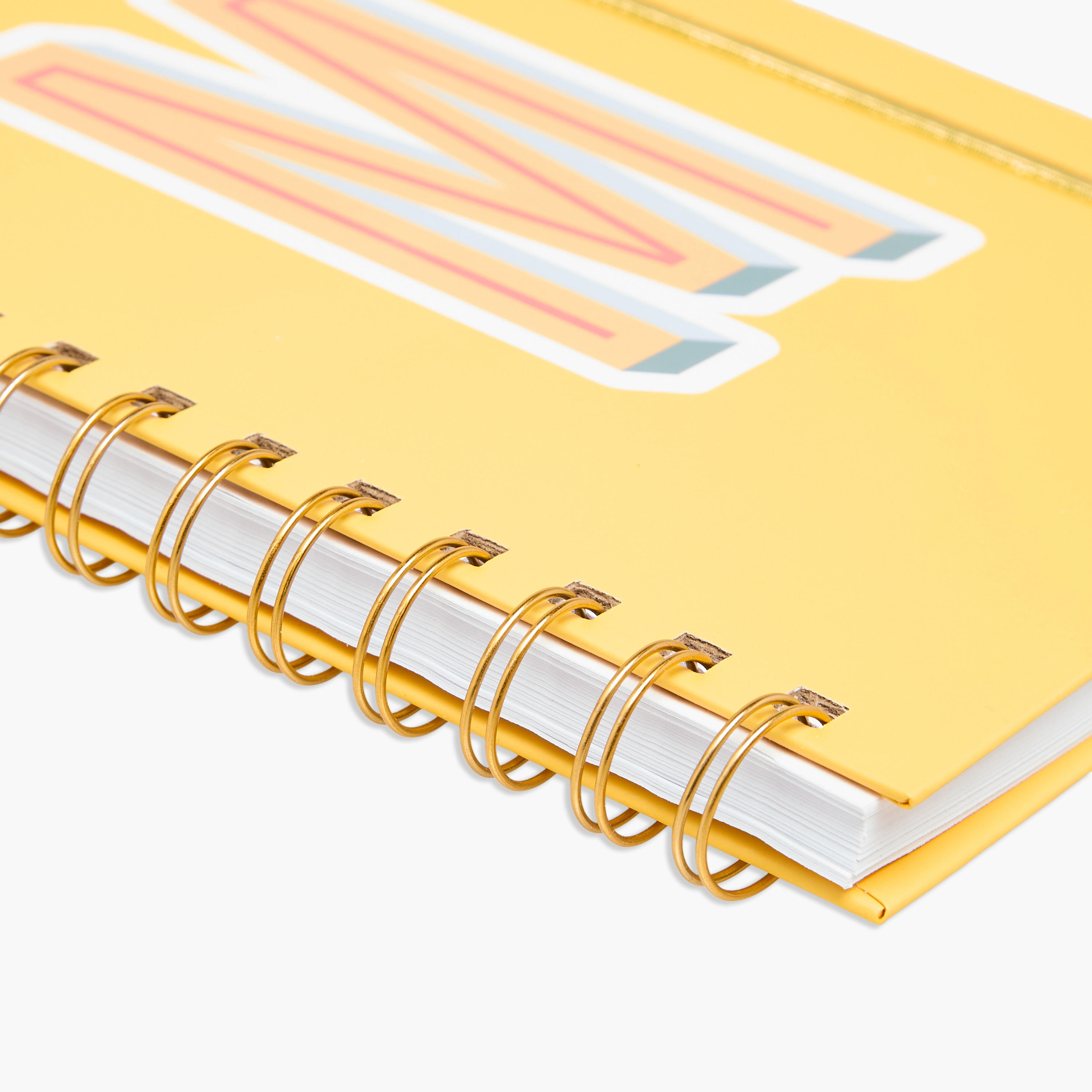 Initial M Print Notebook with Spiral Binding - 80 Pages-school-stationery-notebooks-image-4