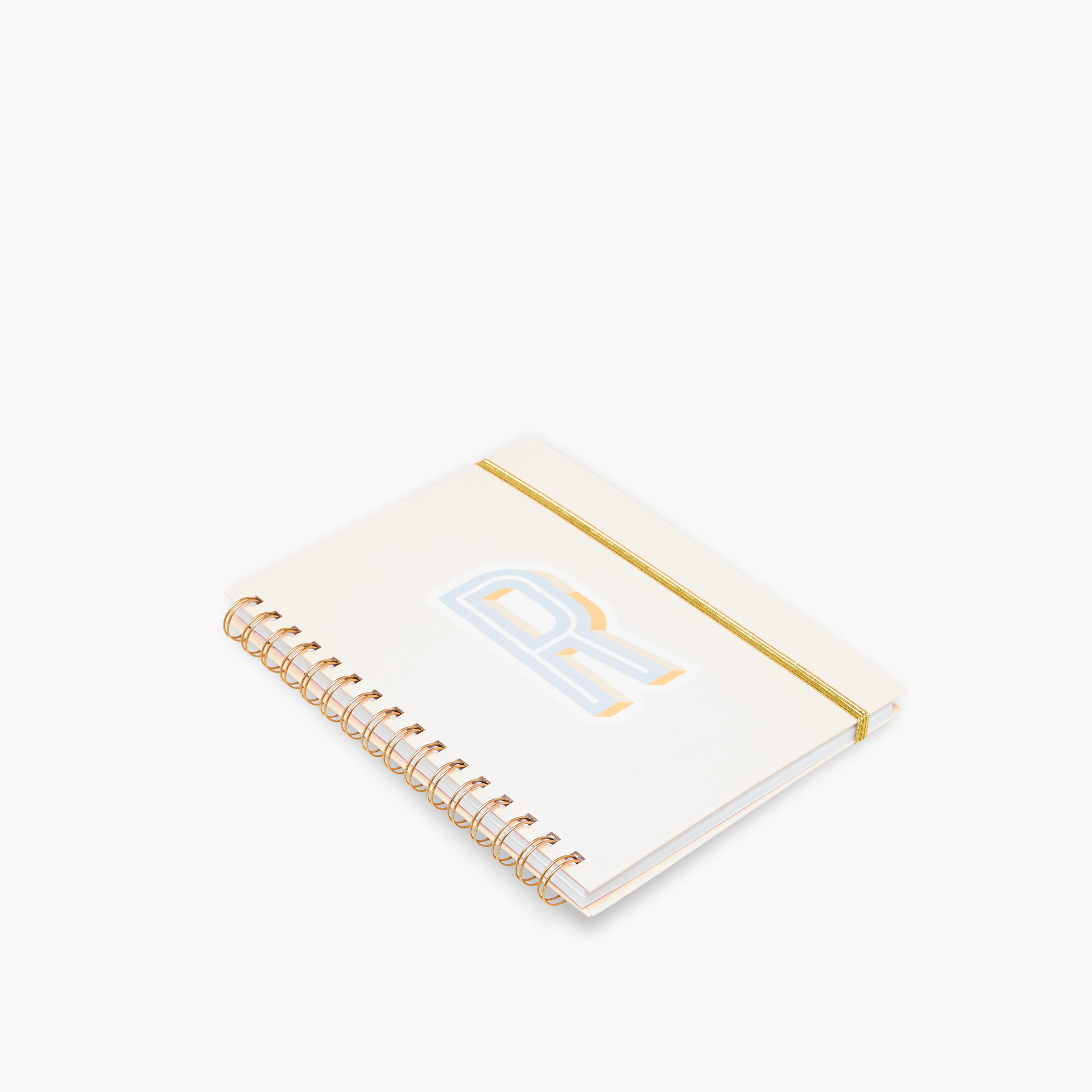 R Initial Print Notebook with Spiral Binding - 80 Pages-school-stationery-notebooks-image-3