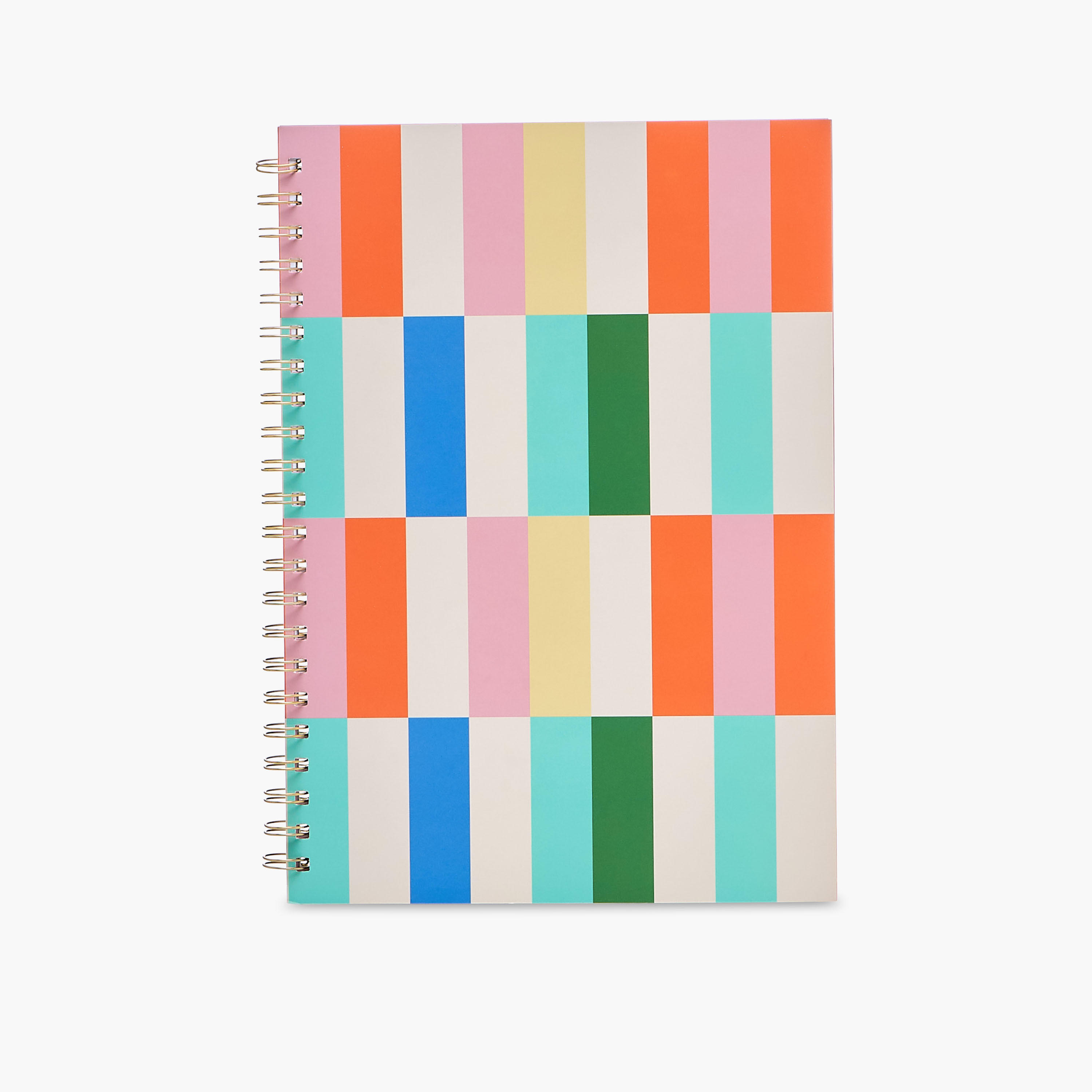 Pattern Print A4 Notebook with Spiral Binding - 60 Pages-school-stationery-notebooks-image-1