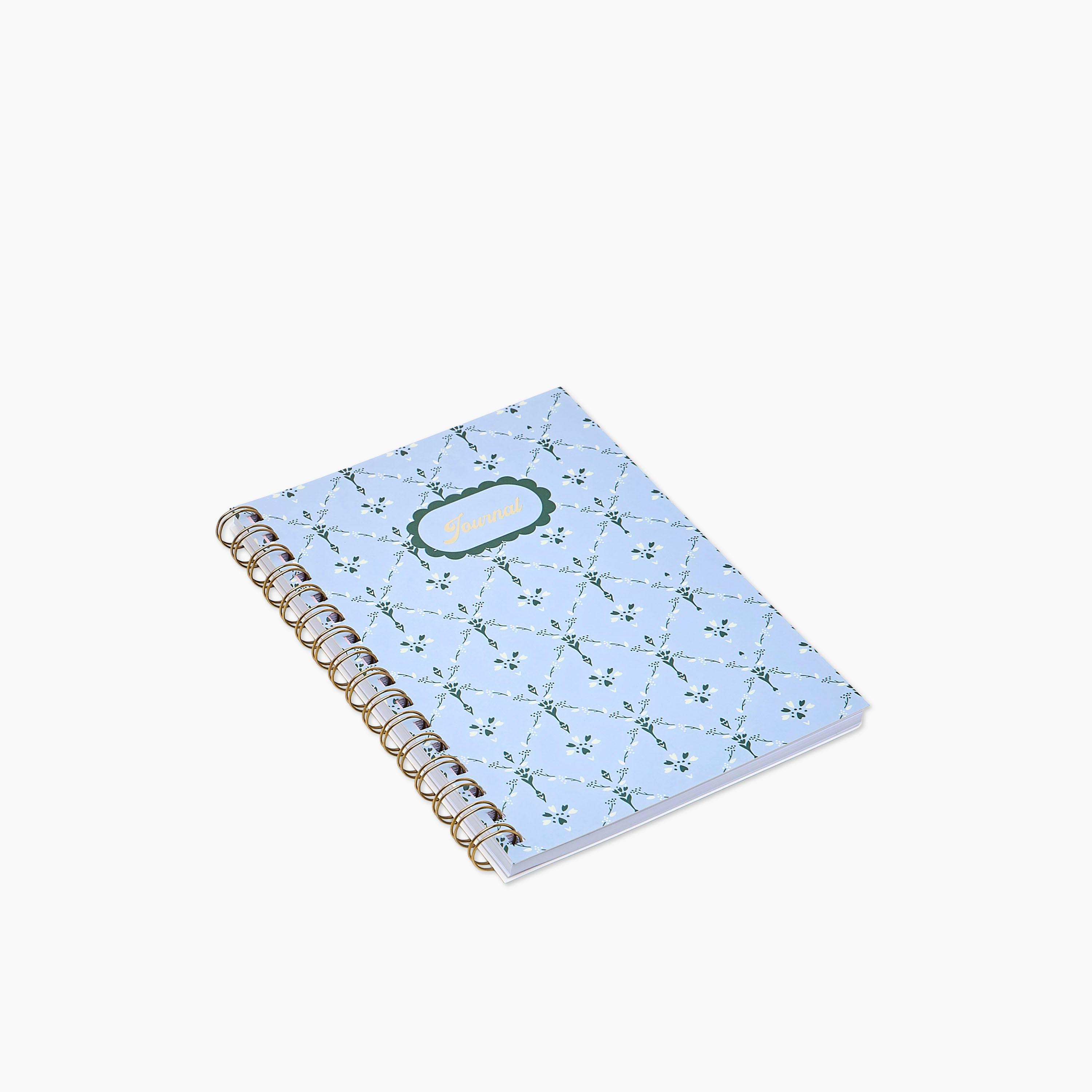 Pattern Print A5 Notebook with Spiral Binding - 60 Pages-school-stationery-notebooks-image-2