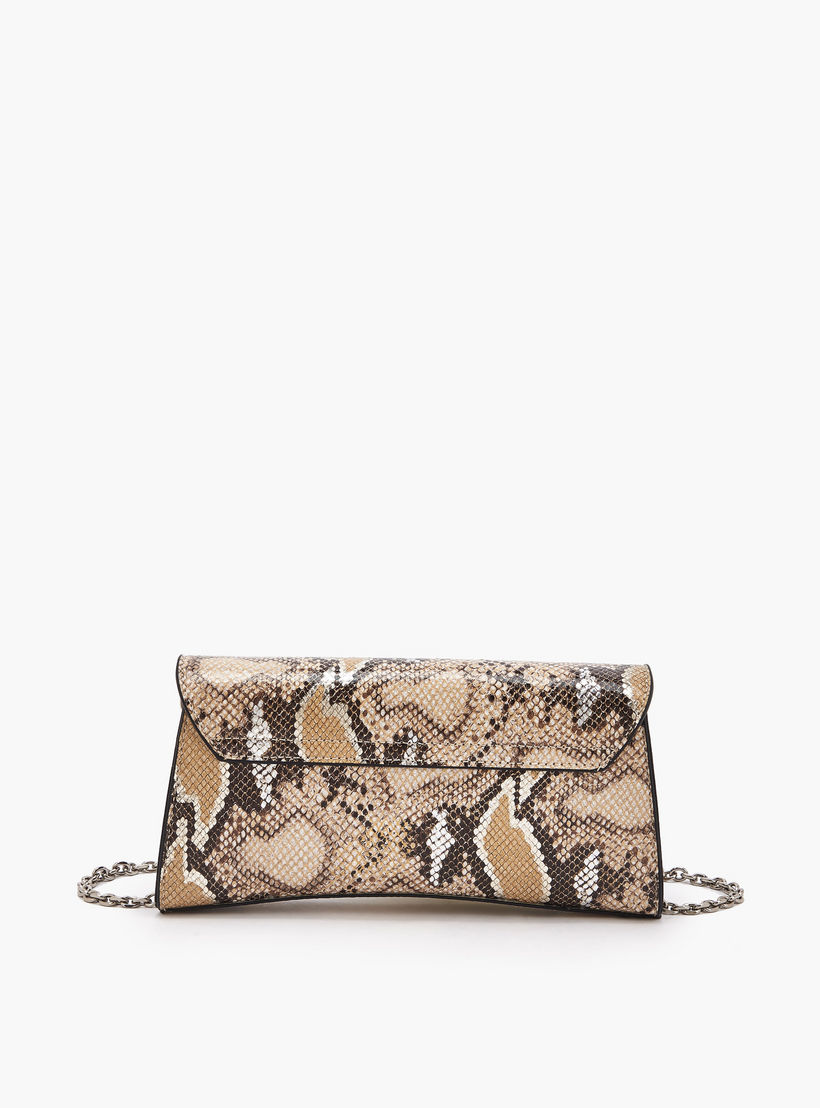 شنطة كلاتش بطبعات حيوانات وبحزام سلسلة من سيليست-women-bagsandwallets-handbags-image-6