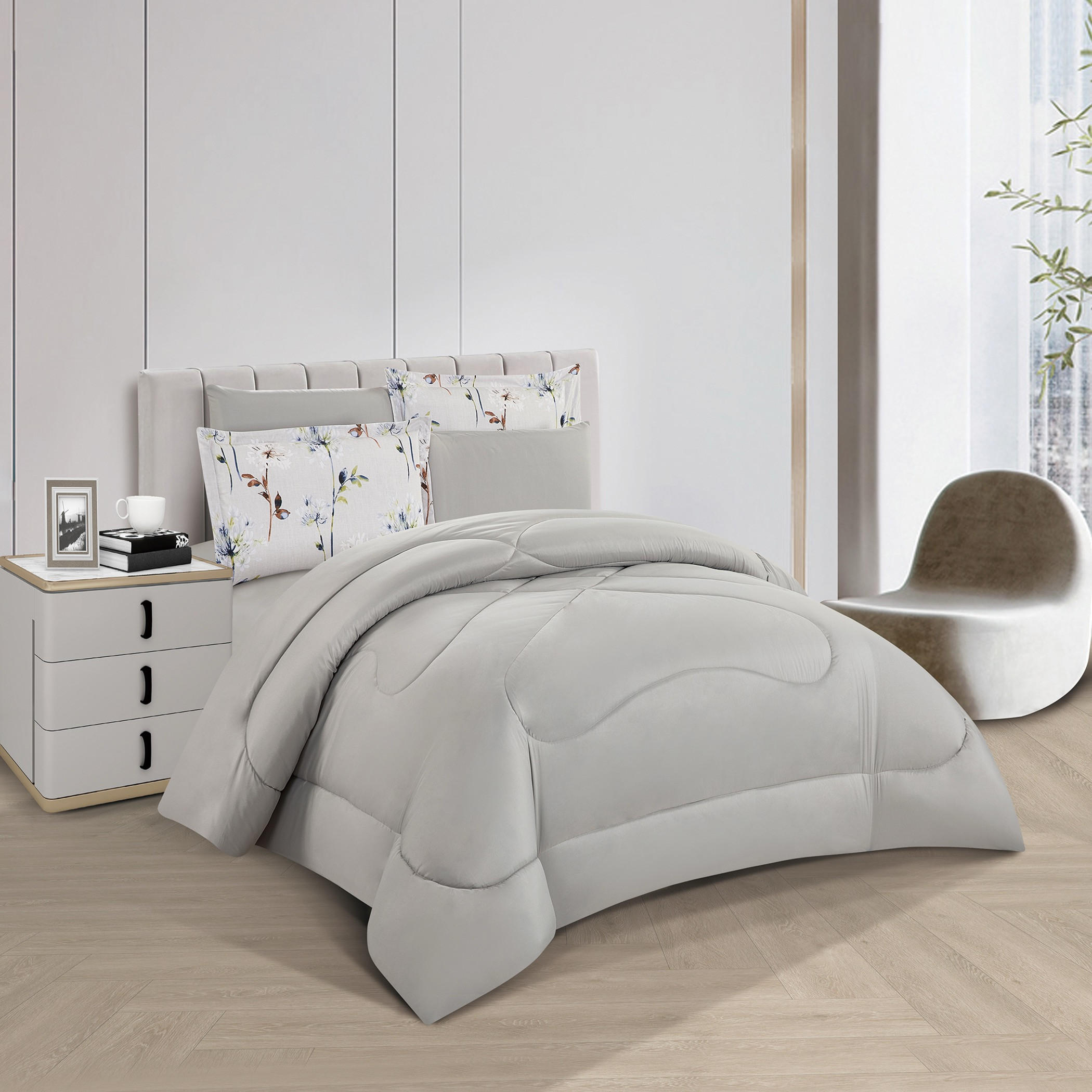 Floral Reversible Comforter Set King-household-bedding-comfortersandbedspreads-comforters-image-2
