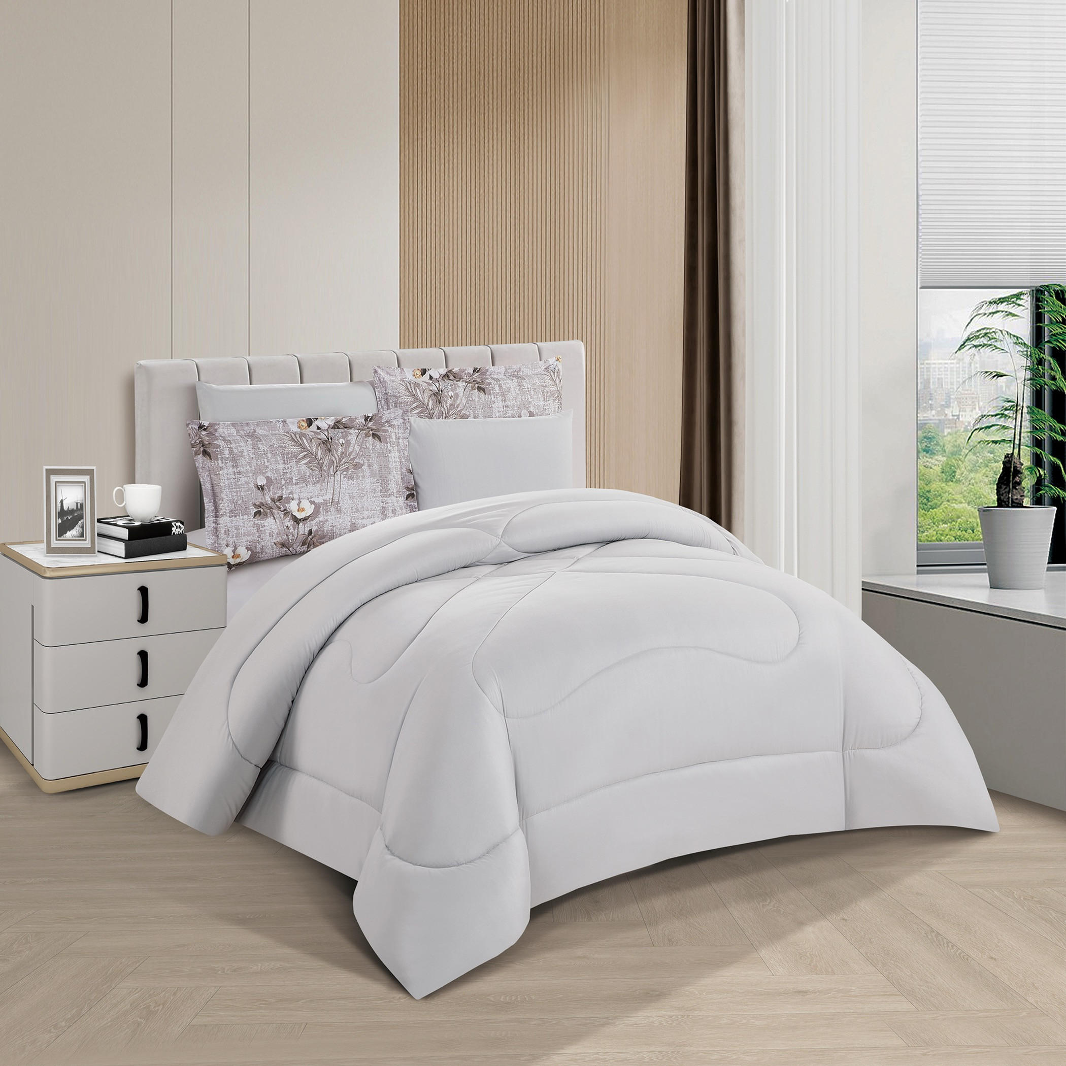 Floral Reversible Comforter King Set-household-bedding-comfortersandbedspreads-comforters-image-2