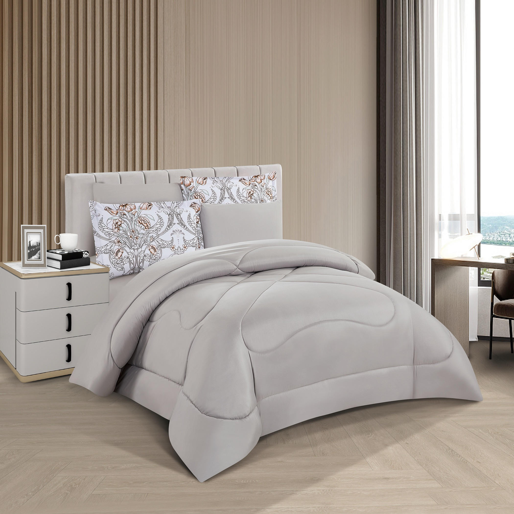Printed Reversible Comforter Set-household-bedding-comfortersandbedspreads-comforters-image-2