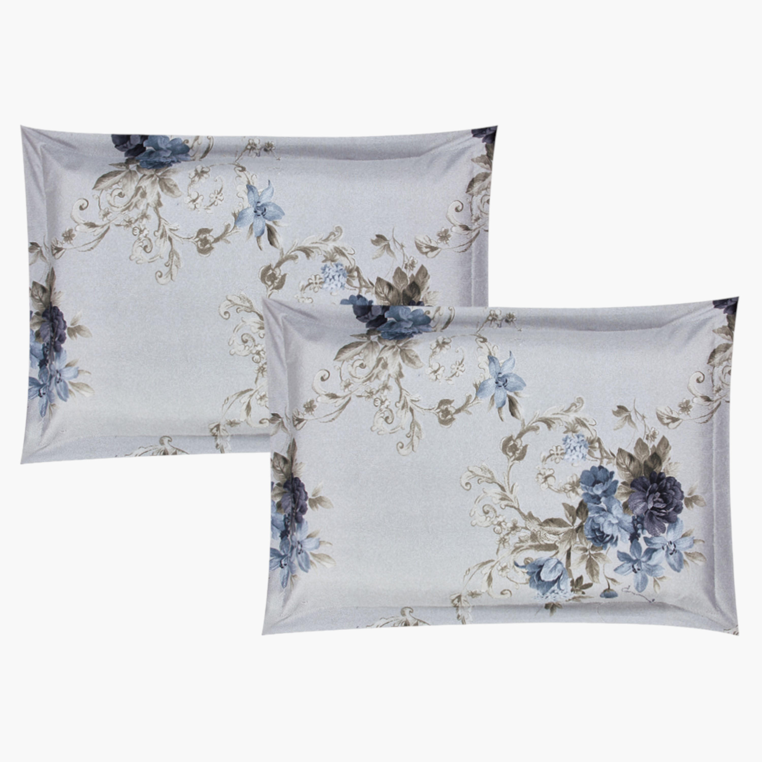 Floral Printed Reversible Comforter Set-household-bedding-comfortersandbedspreads-comforters-image-4