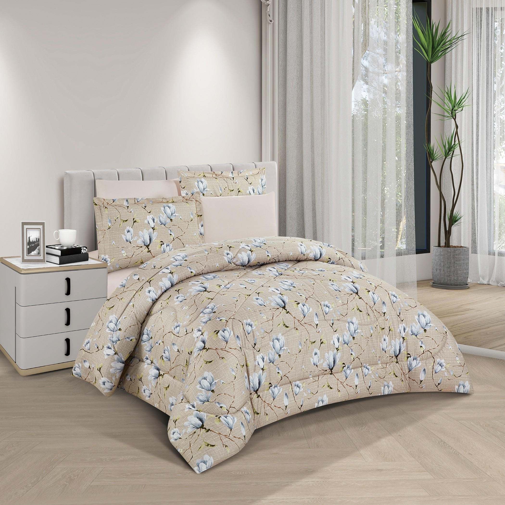 Printed Reversible Comforter Twin Set-household-bedding-comfortersandbedspreads-comforters-image-1