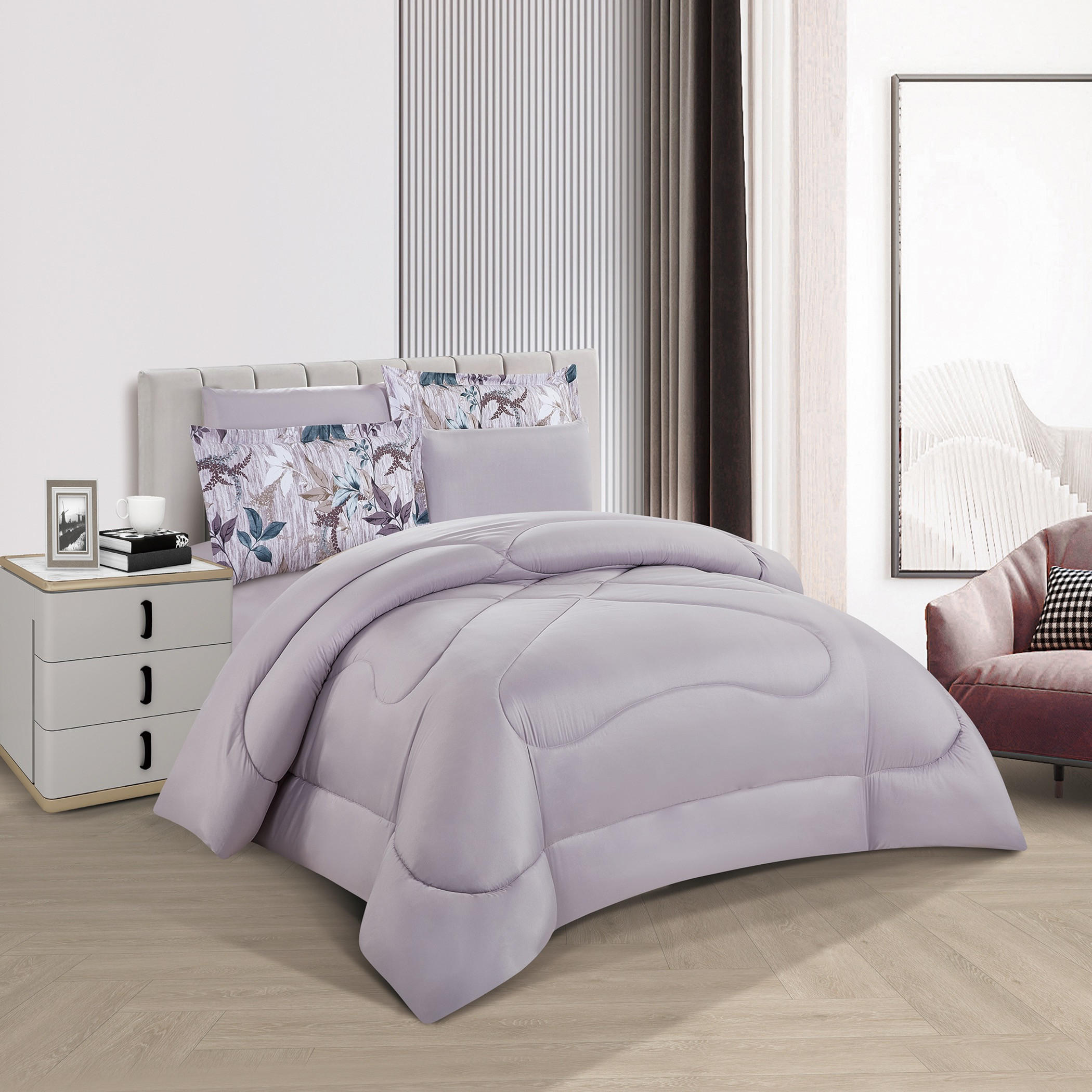 Printed Reversible Comforter Twin Set-household-bedding-comfortersandbedspreads-comforters-image-2