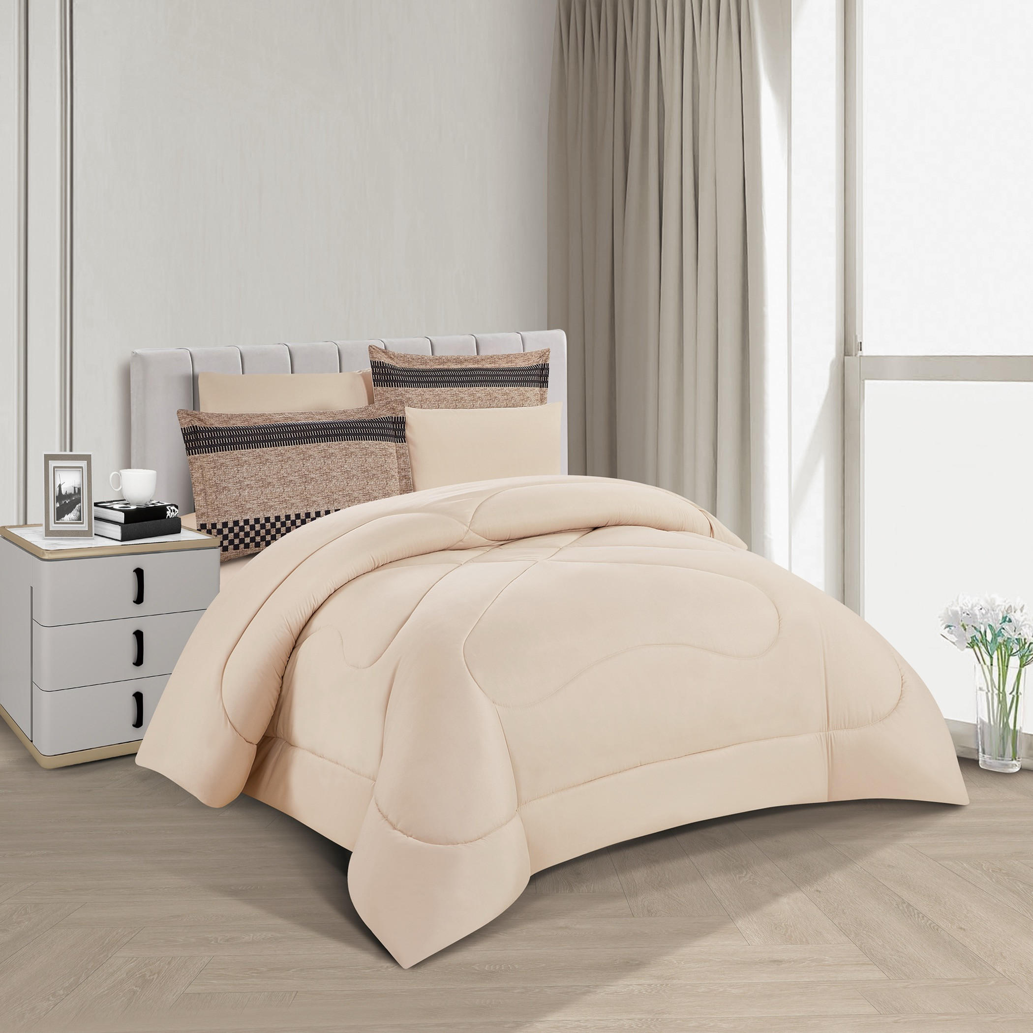 طقم لحاف مطبوع وجهين مزدوج-household-bedding-comfortersandbedspreads-comforters-image-2