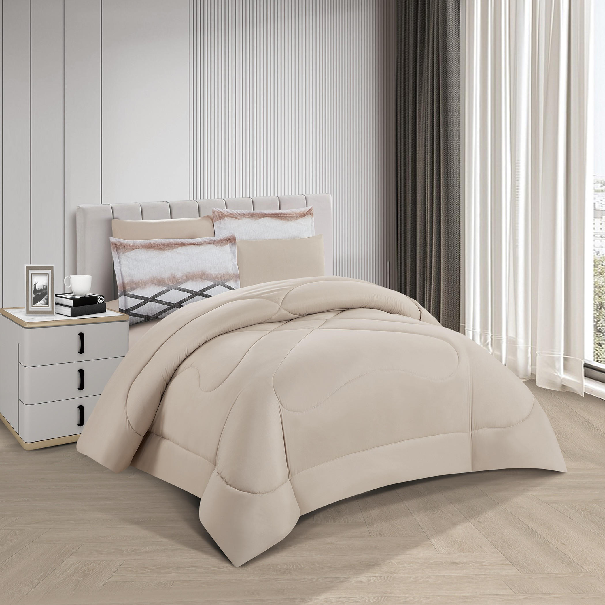 طقم لحاف مزدوج مطبوع قابل للعكس-household-bedding-comfortersandbedspreads-comforters-image-2