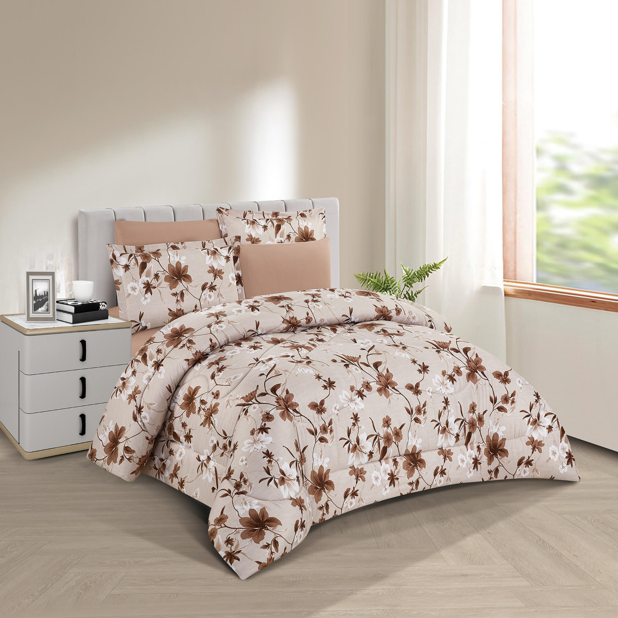 طقم لحاف توأم بزهور قابل للعكس-household-bedding-comfortersandbedspreads-comforters-image-2