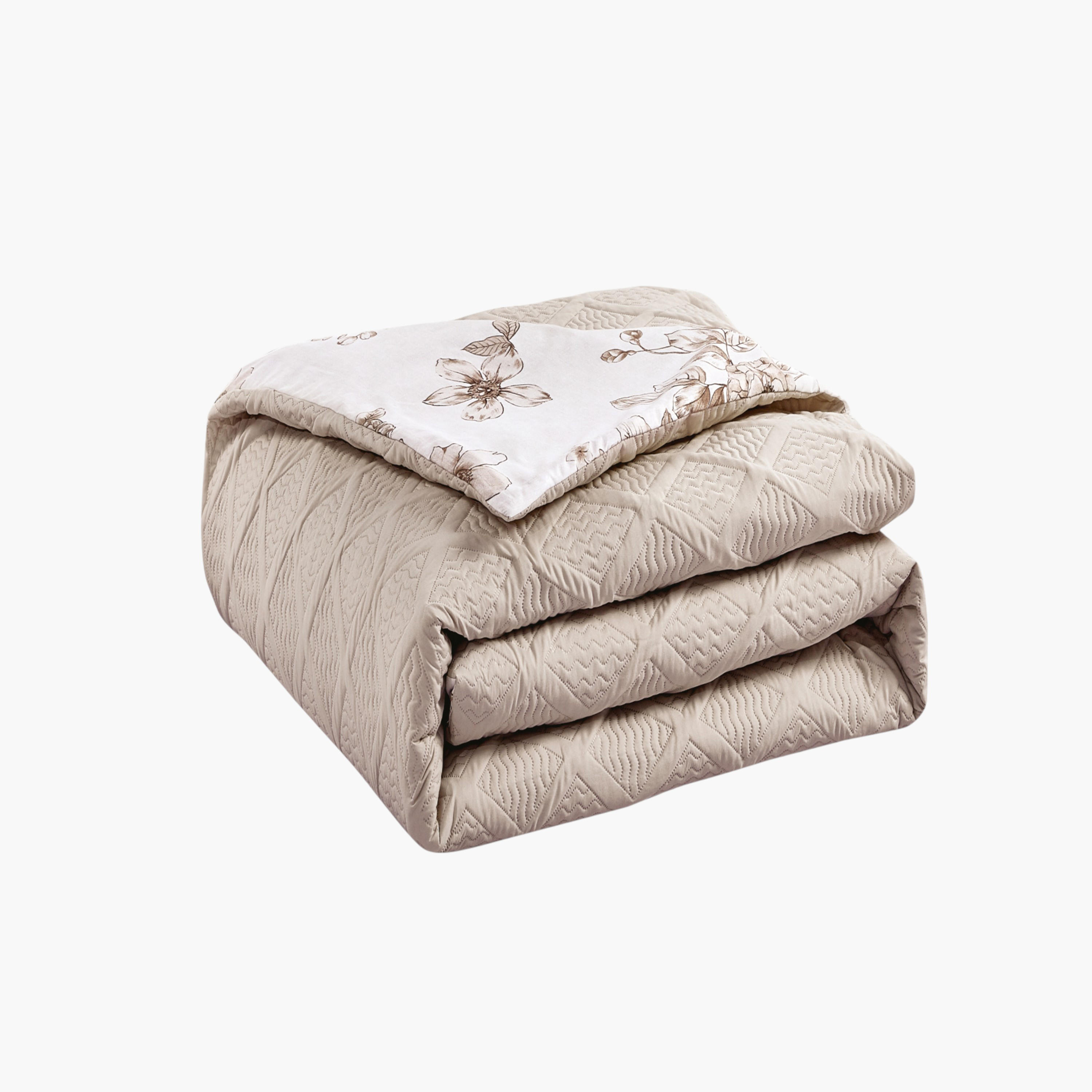 طقم لحاف مزهر قابل للعكس مفرد-household-bedding-comfortersandbedspreads-comforters-image-5