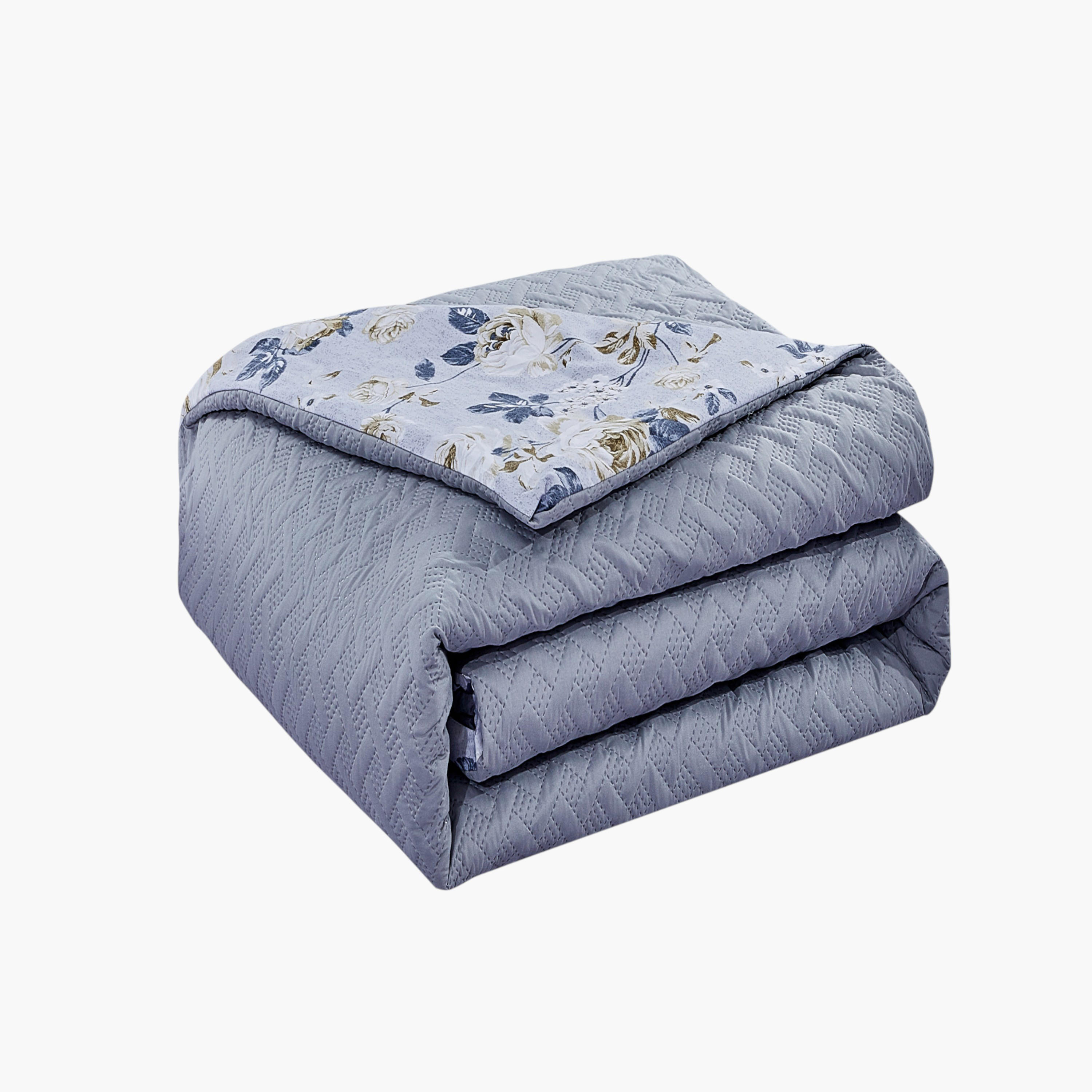 Floral Reversible Comforter Set-household-bedding-comfortersandbedspreads-comforters-image-5