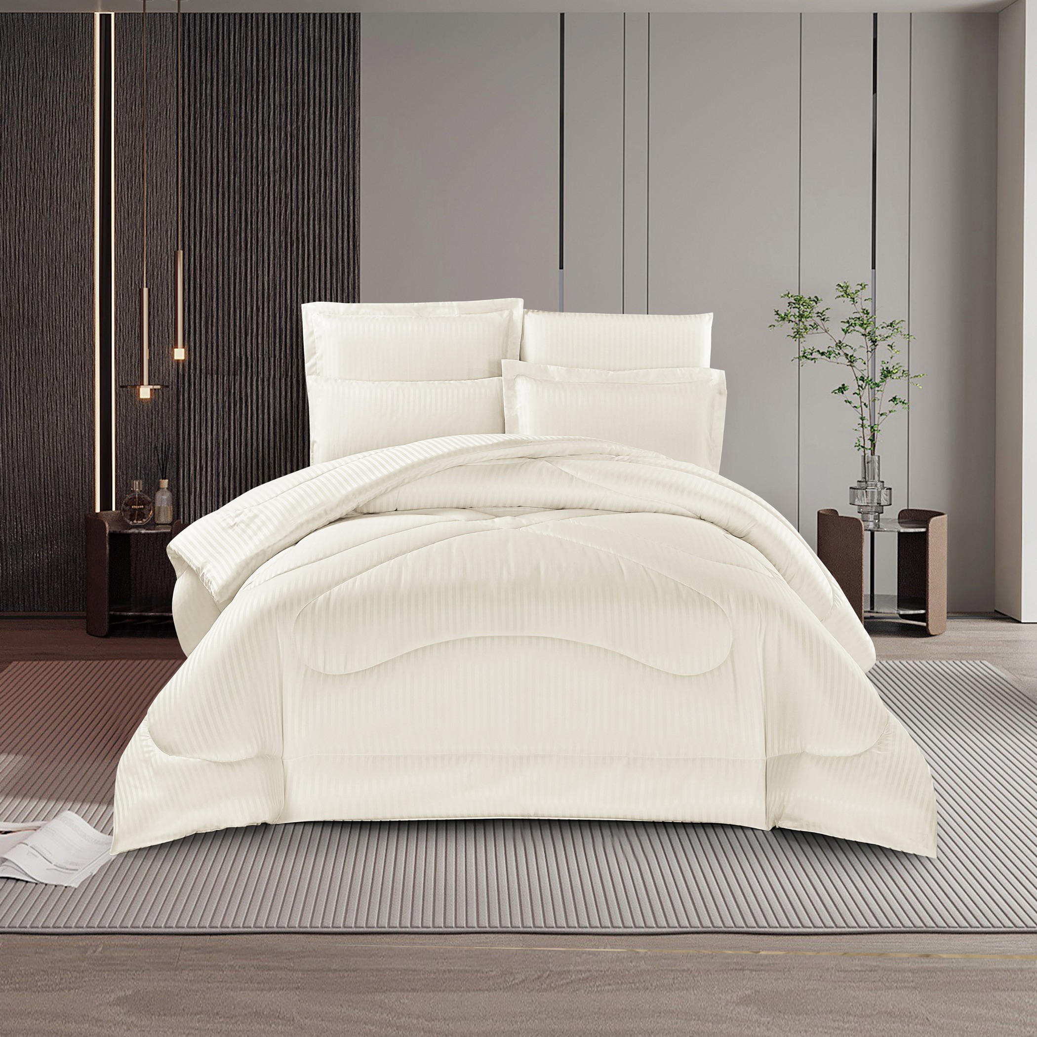 Striped Comforter Bedding Set-household-bedding-comfortersandbedspreads-comforters-image-1
