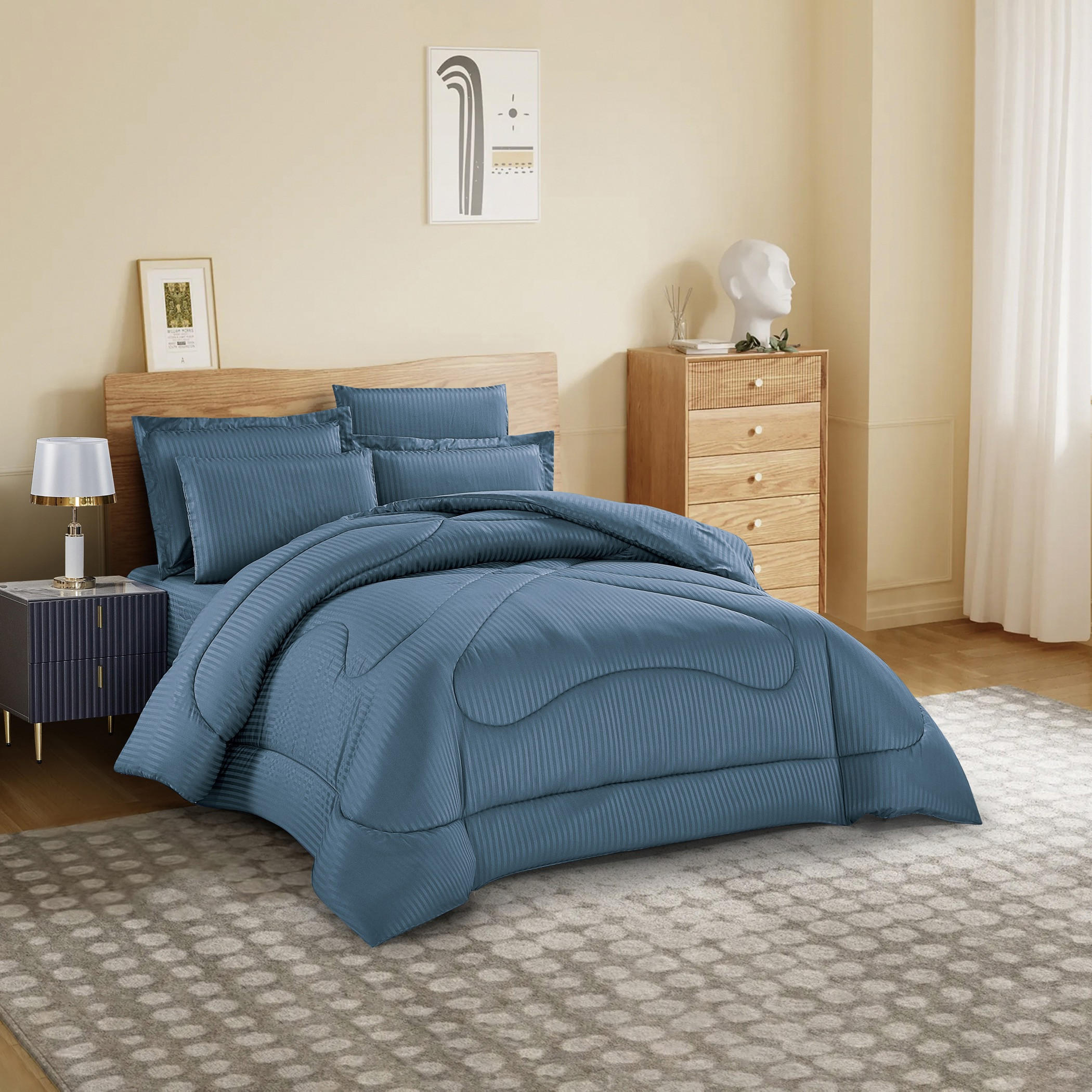 Striped Comforter Set Blue-household-bedding-comfortersandbedspreads-comforters-image-2