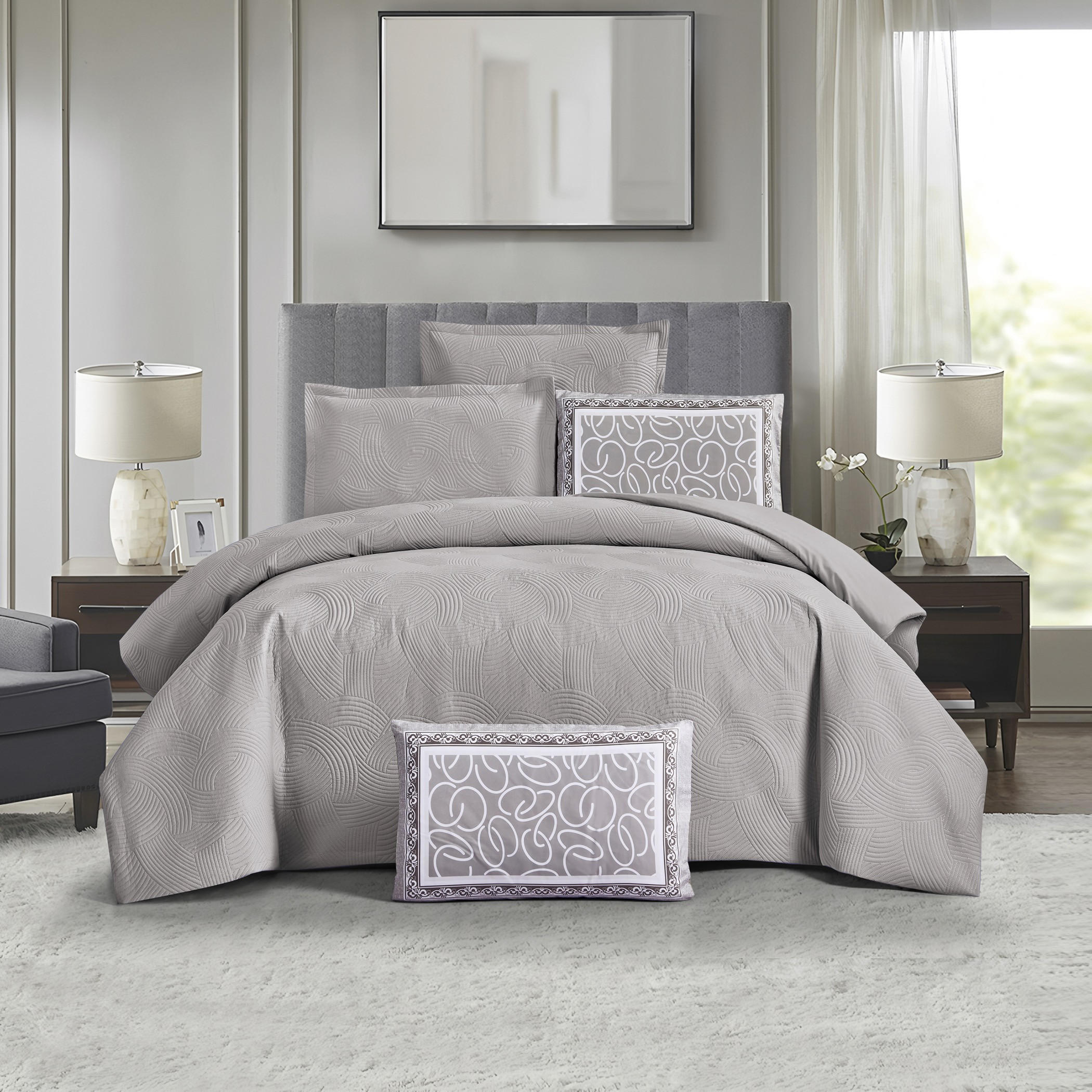 Embossed Pattern Comforter Set King-household-bedding-comfortersandbedspreads-comforters-image-1