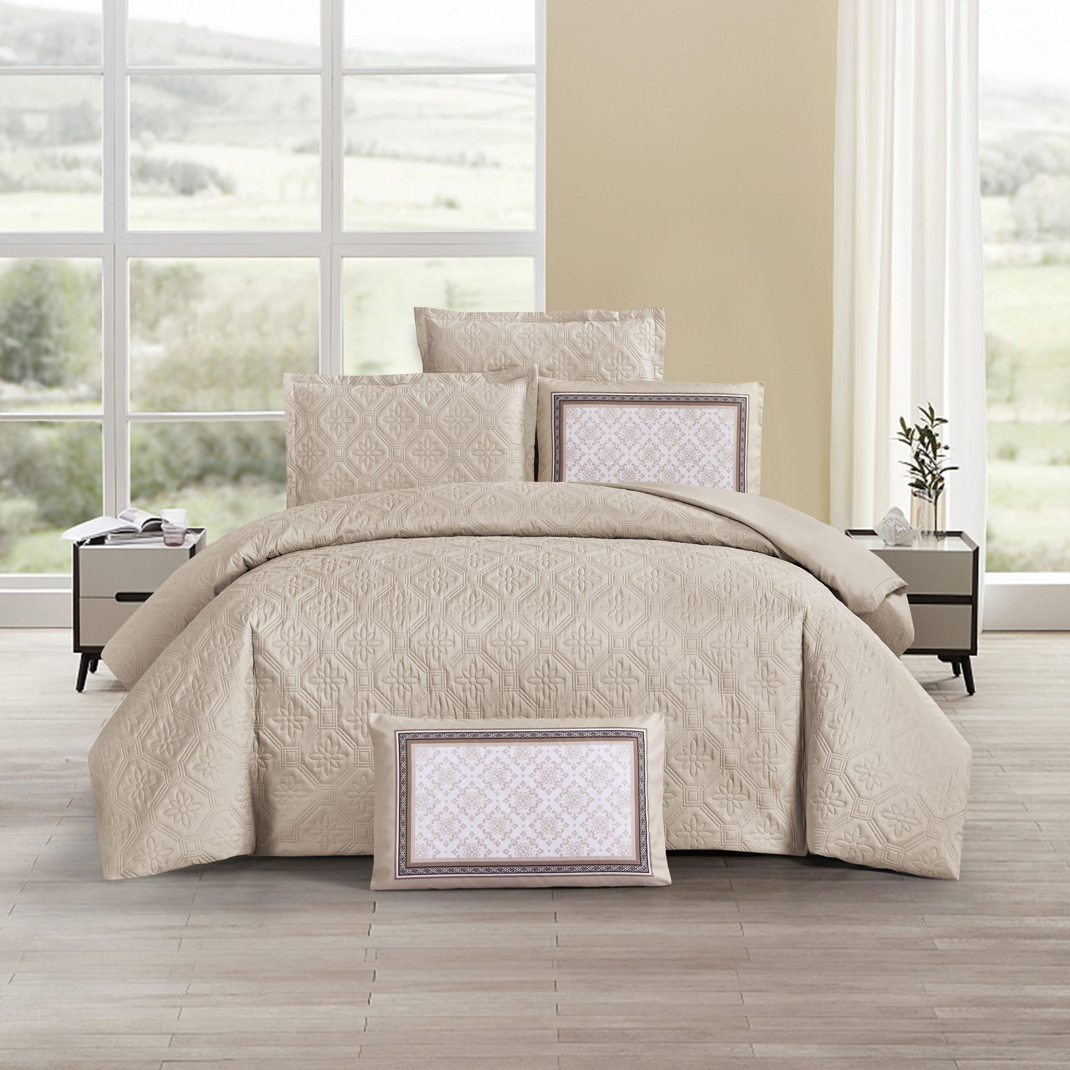 Embossed Comforter Set King Six-Piece-household-bedding-comfortersandbedspreads-comforters-image-1