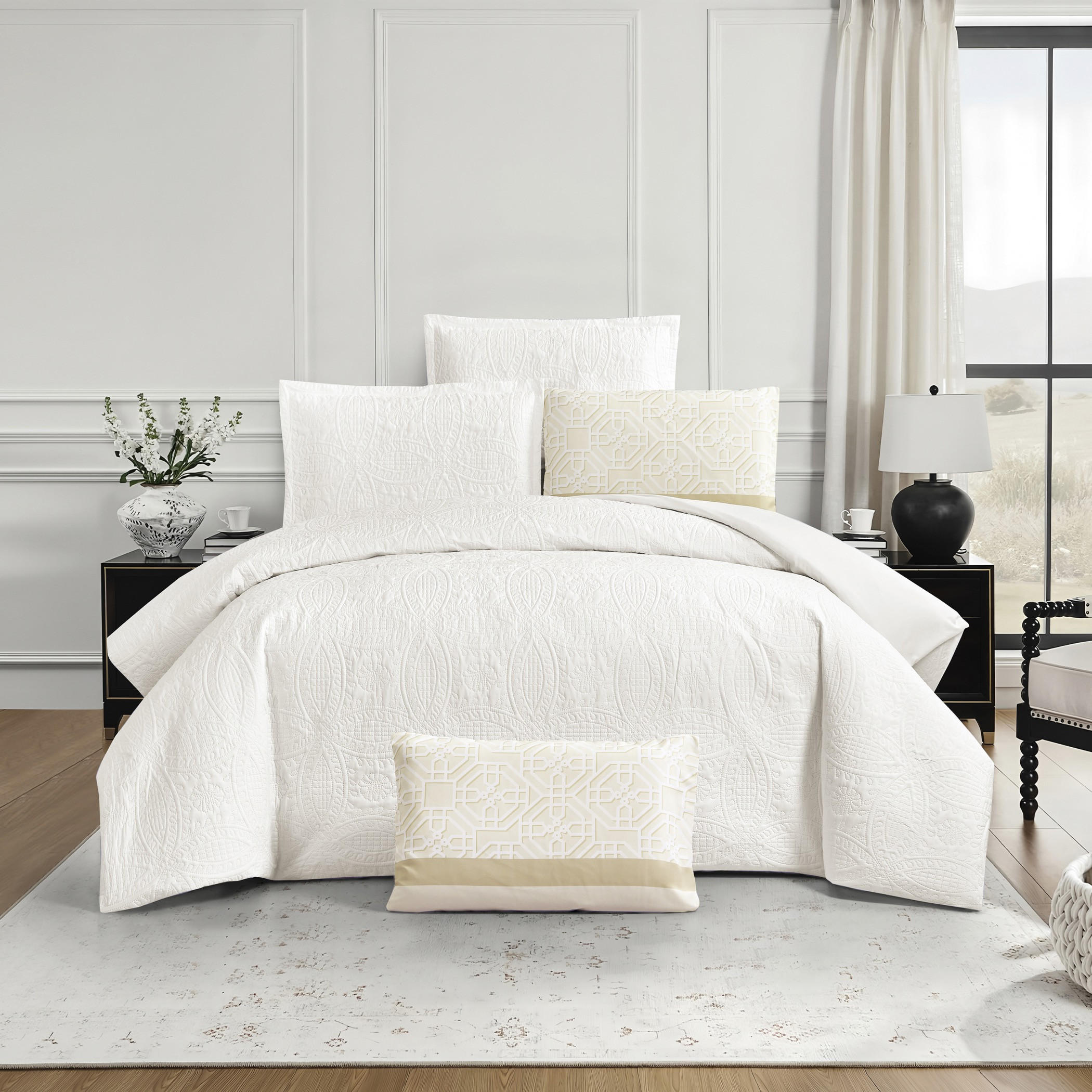 Embossed Comforter Set King-household-bedding-comfortersandbedspreads-comforters-image-1