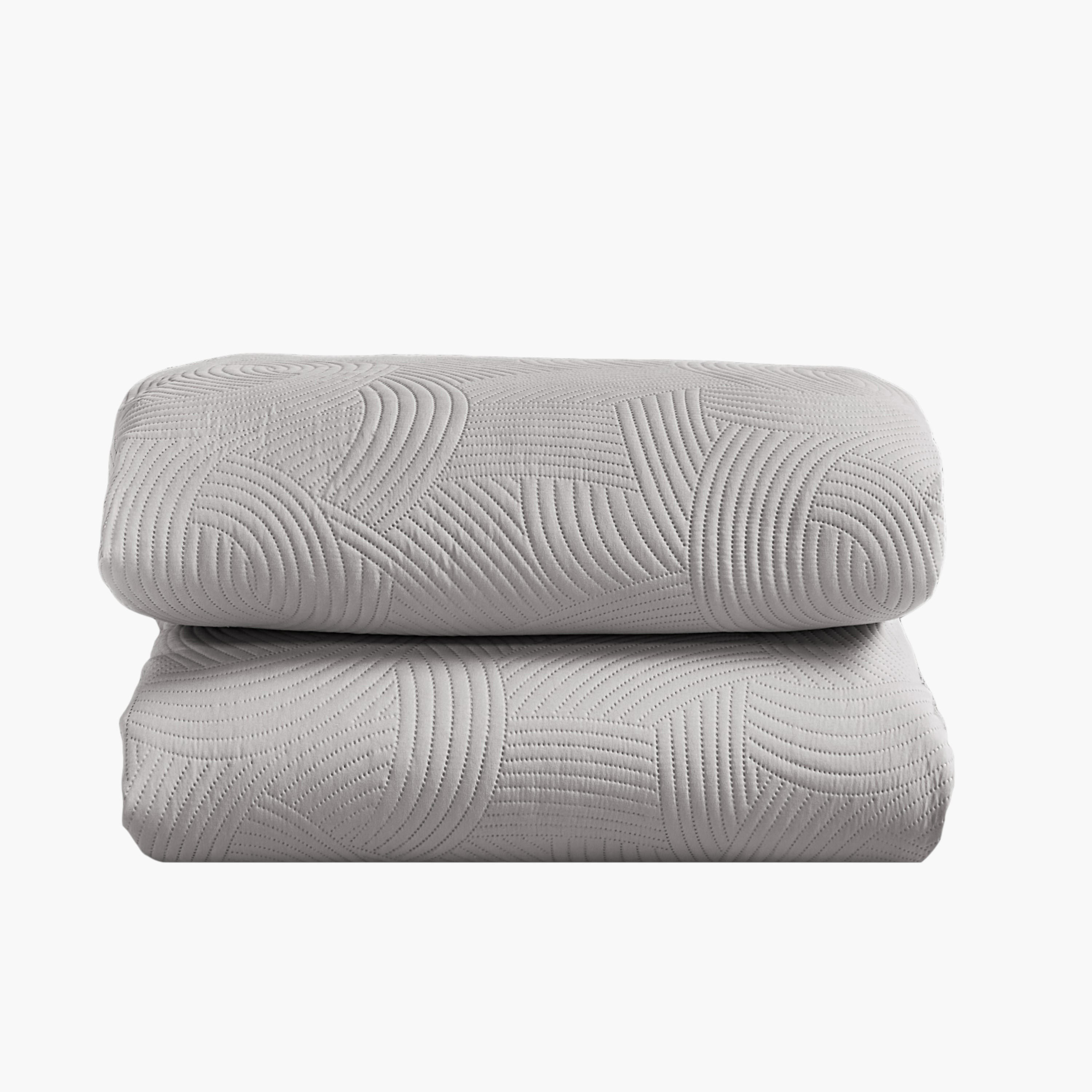 Grey Embossed Comforter Set-household-bedding-comfortersandbedspreads-comforters-image-3
