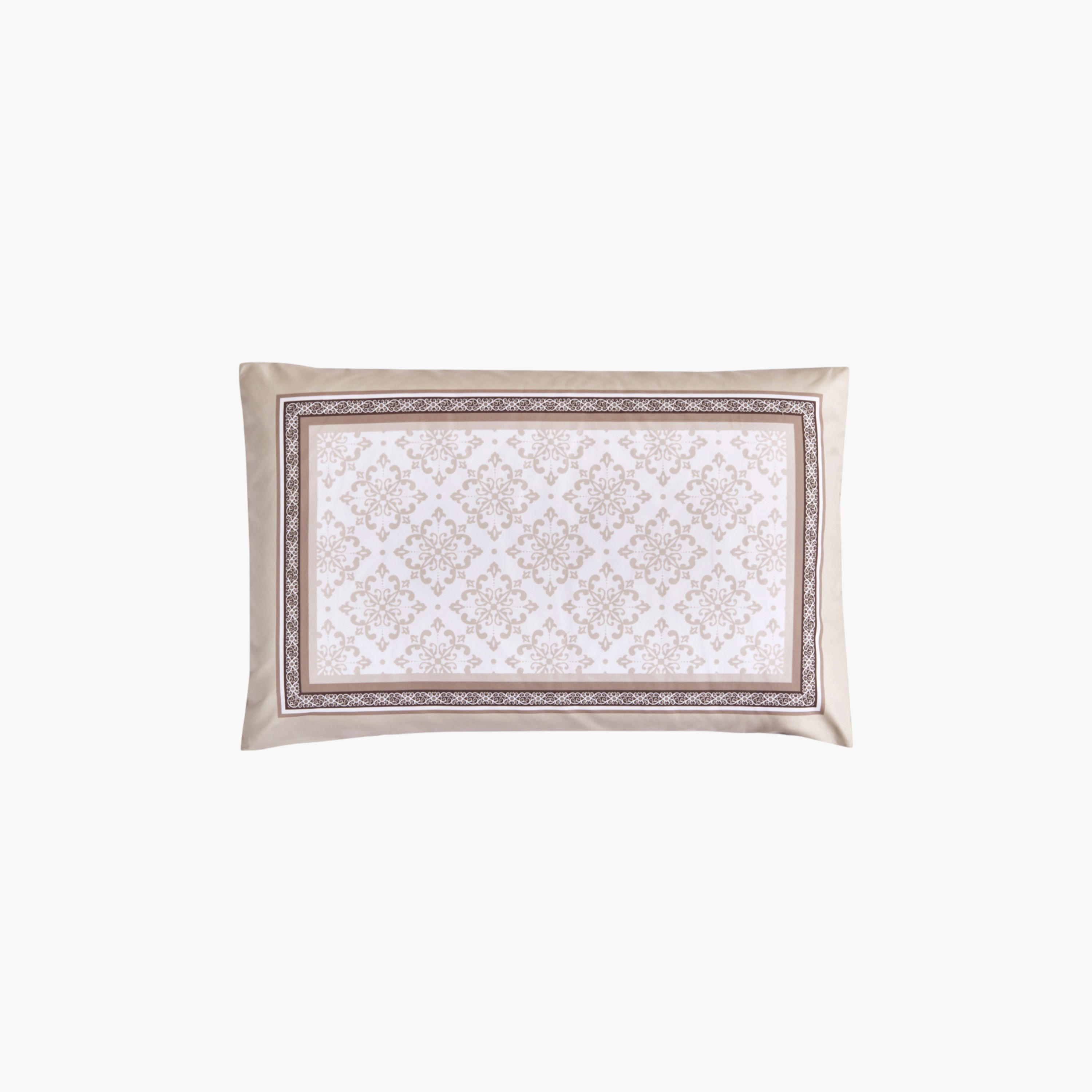 طقم لحاف منقوش توأم بيج-household-bedding-comfortersandbedspreads-comforters-image-3