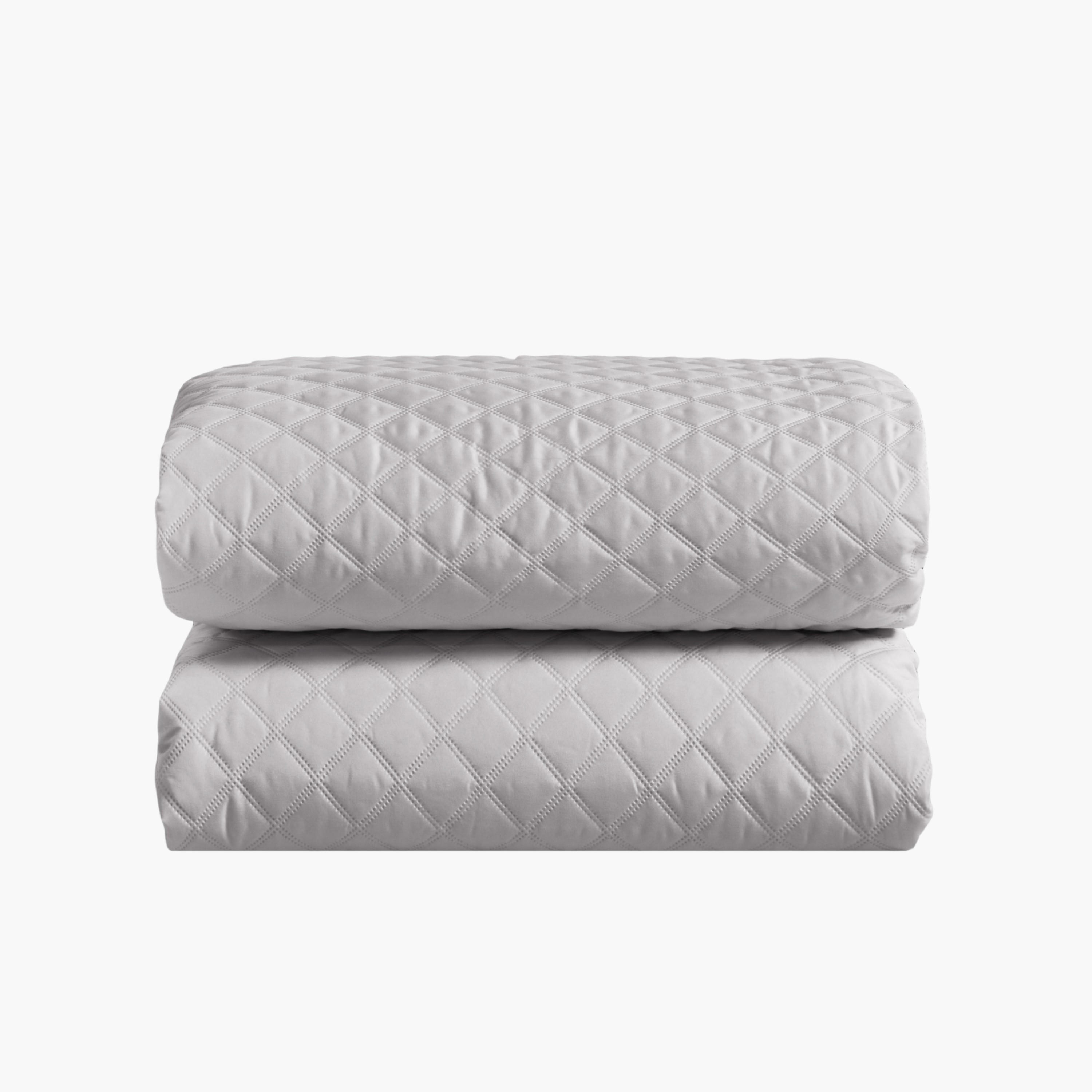 Quilted Pattern Comforter Set Grey-household-bedding-comfortersandbedspreads-comforters-image-5