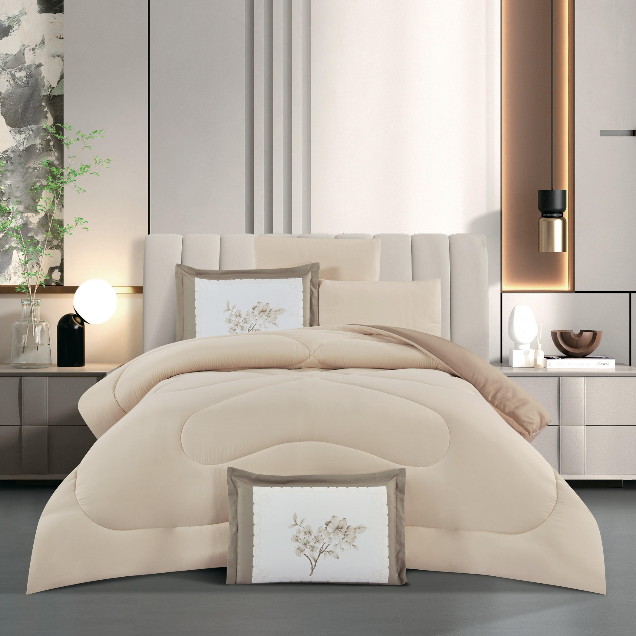 Solid Reversible Comforter Twin Set-household-bedding-comfortersandbedspreads-comforters-image-2