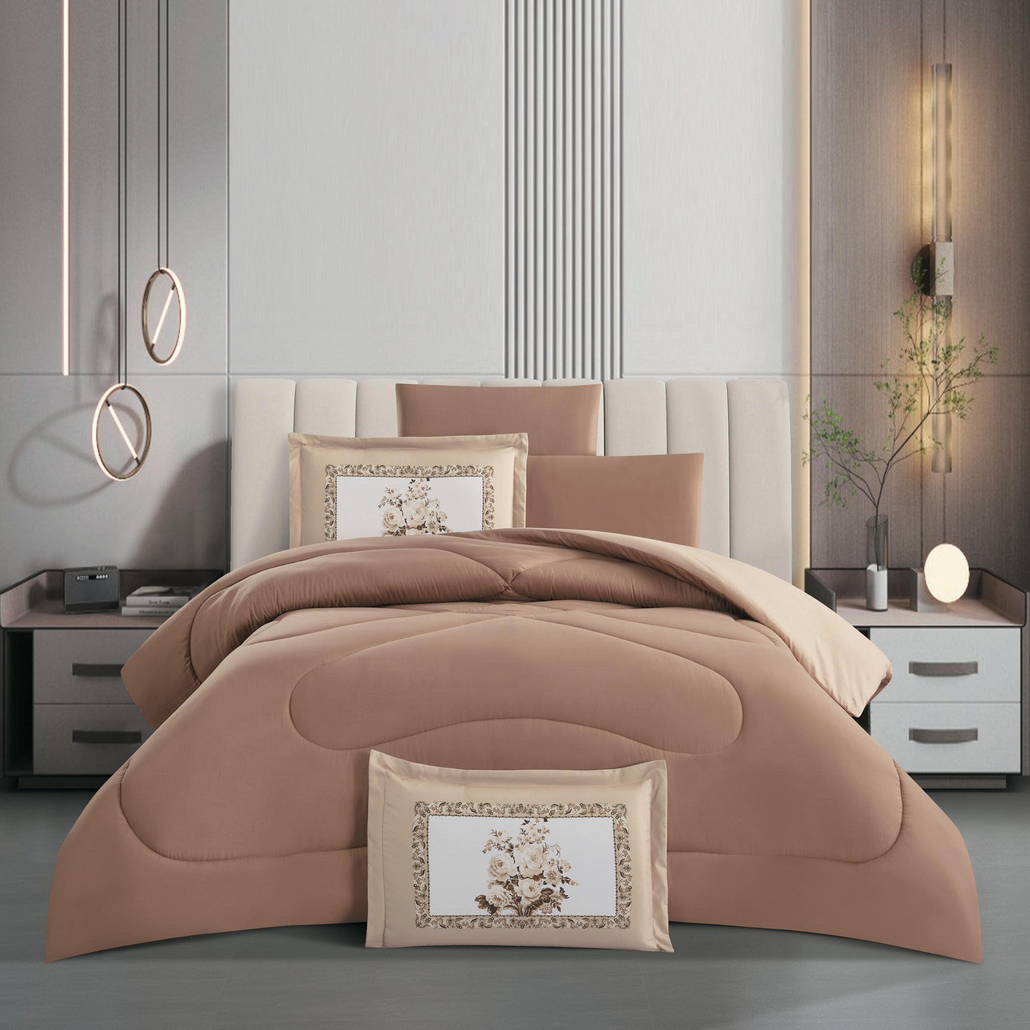 Reversible Floral Comforter Set Double-household-bedding-comfortersandbedspreads-comforters-image-2
