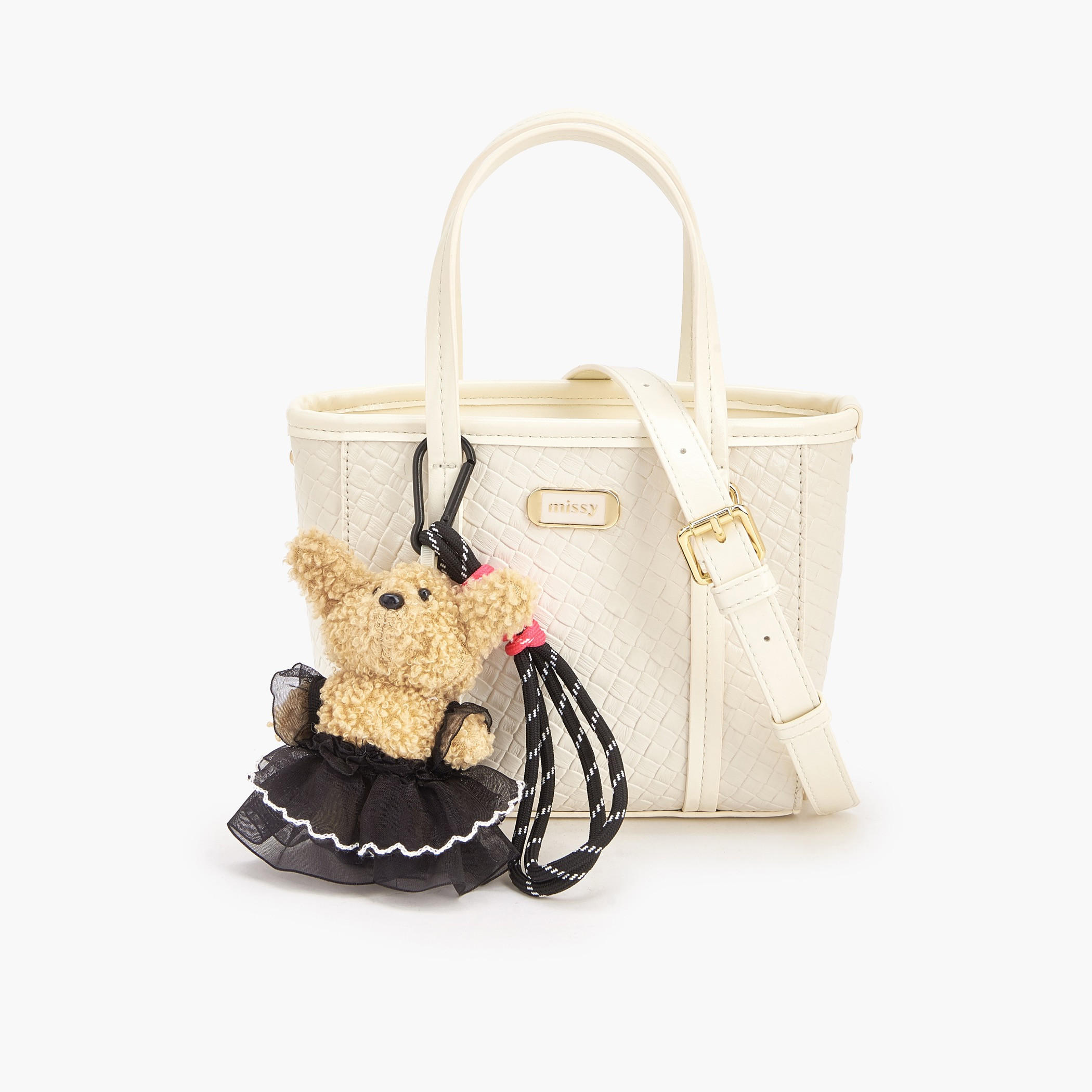Missy Textured Tote Bag with Detachable Strap-women-bagsandwallets-handbags-image-1