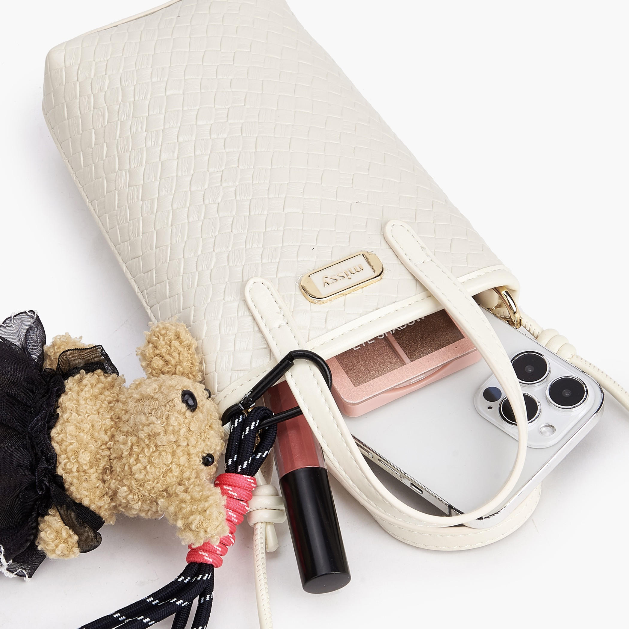 Missy Textured Crossbody Bag with Detachable Strap-women-bagsandwallets-handbags-image-8