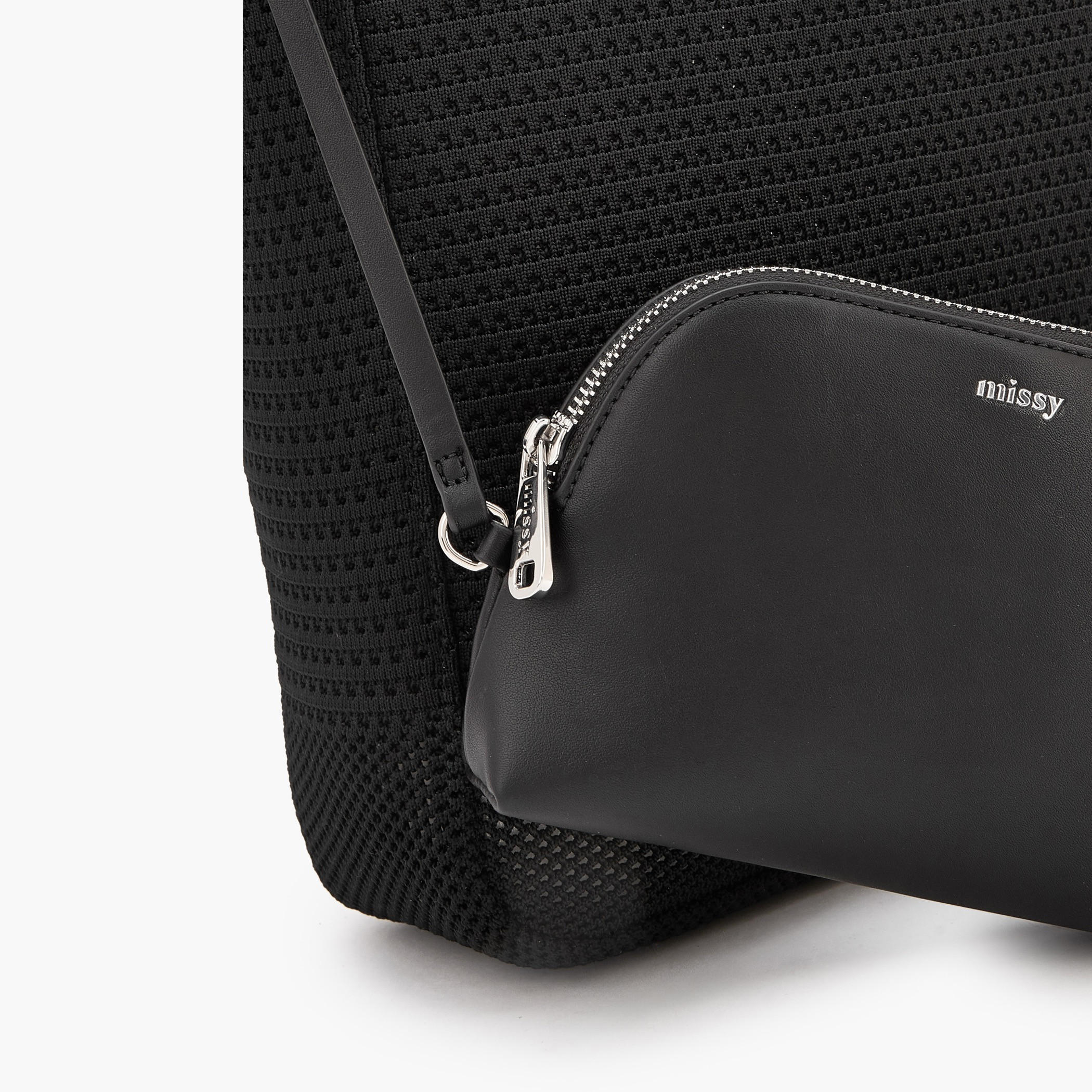 Missy Textured Tote Bag with Pouch-women-bagsandwallets-handbags-image-4