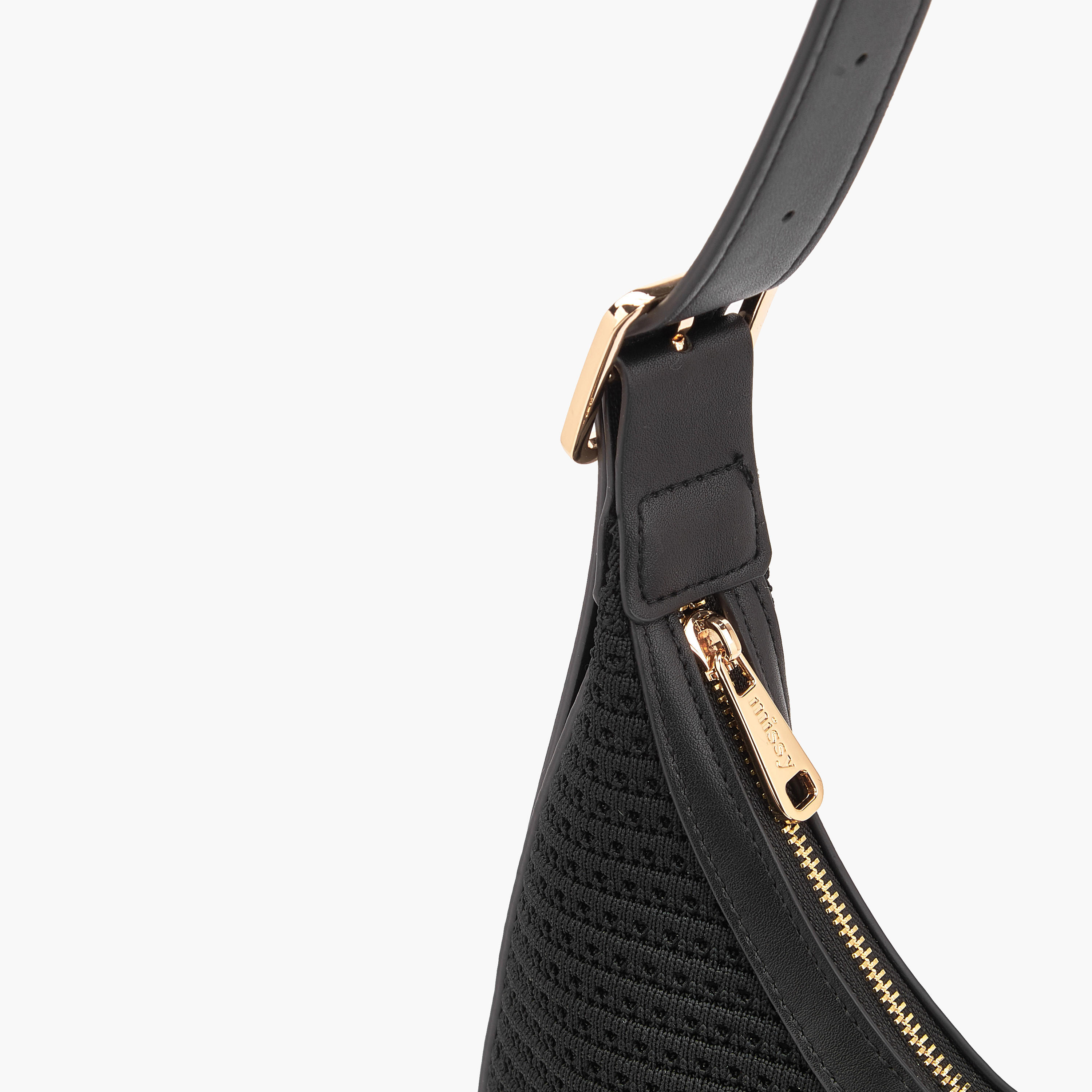 Missy Textured Shoulder Bag with Zip Closure-women-bagsandwallets-handbags-image-6