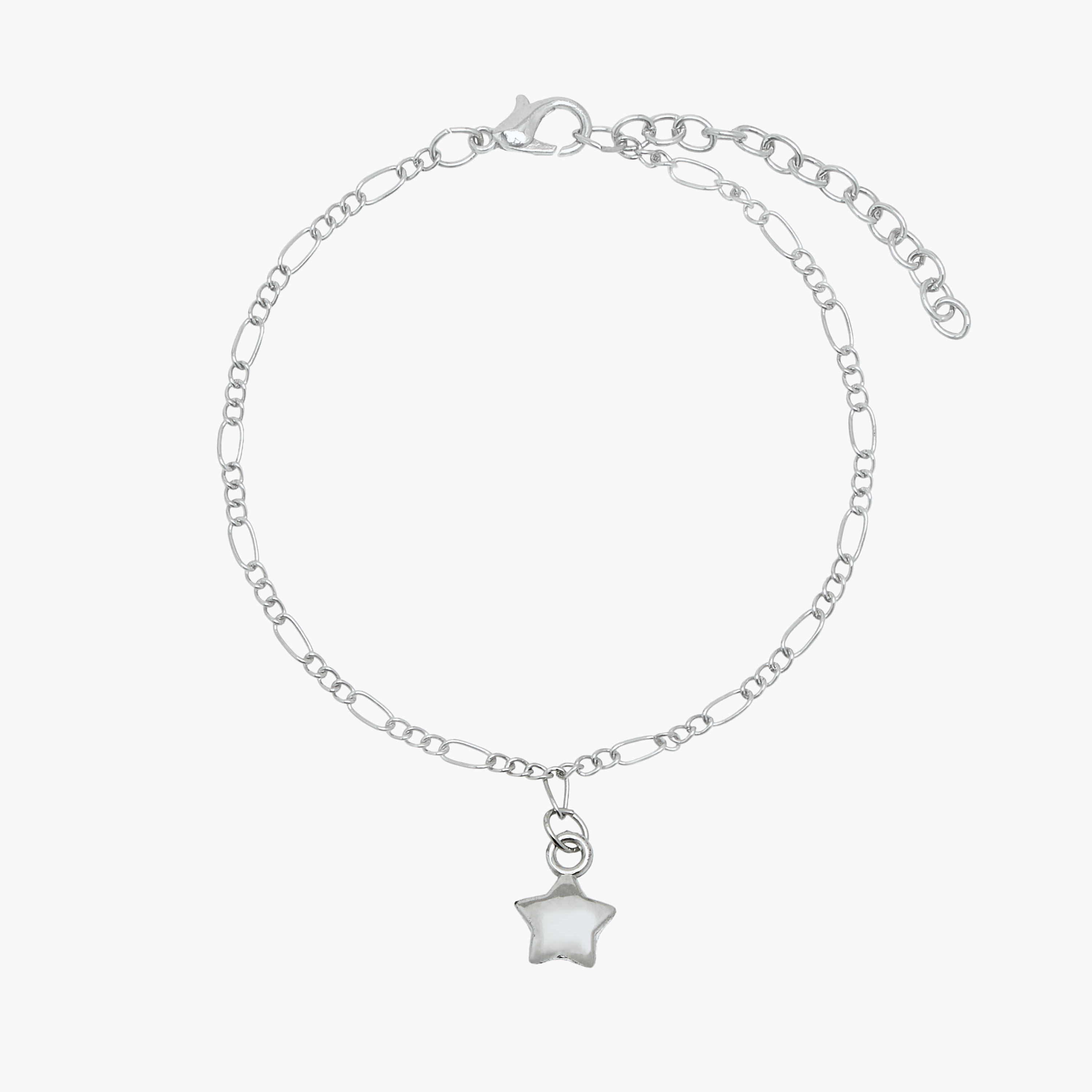 Pack of 3 Silver Tone Charm Detail Anklet-women-watchesandjewellery-jewellery-anklets-image-6