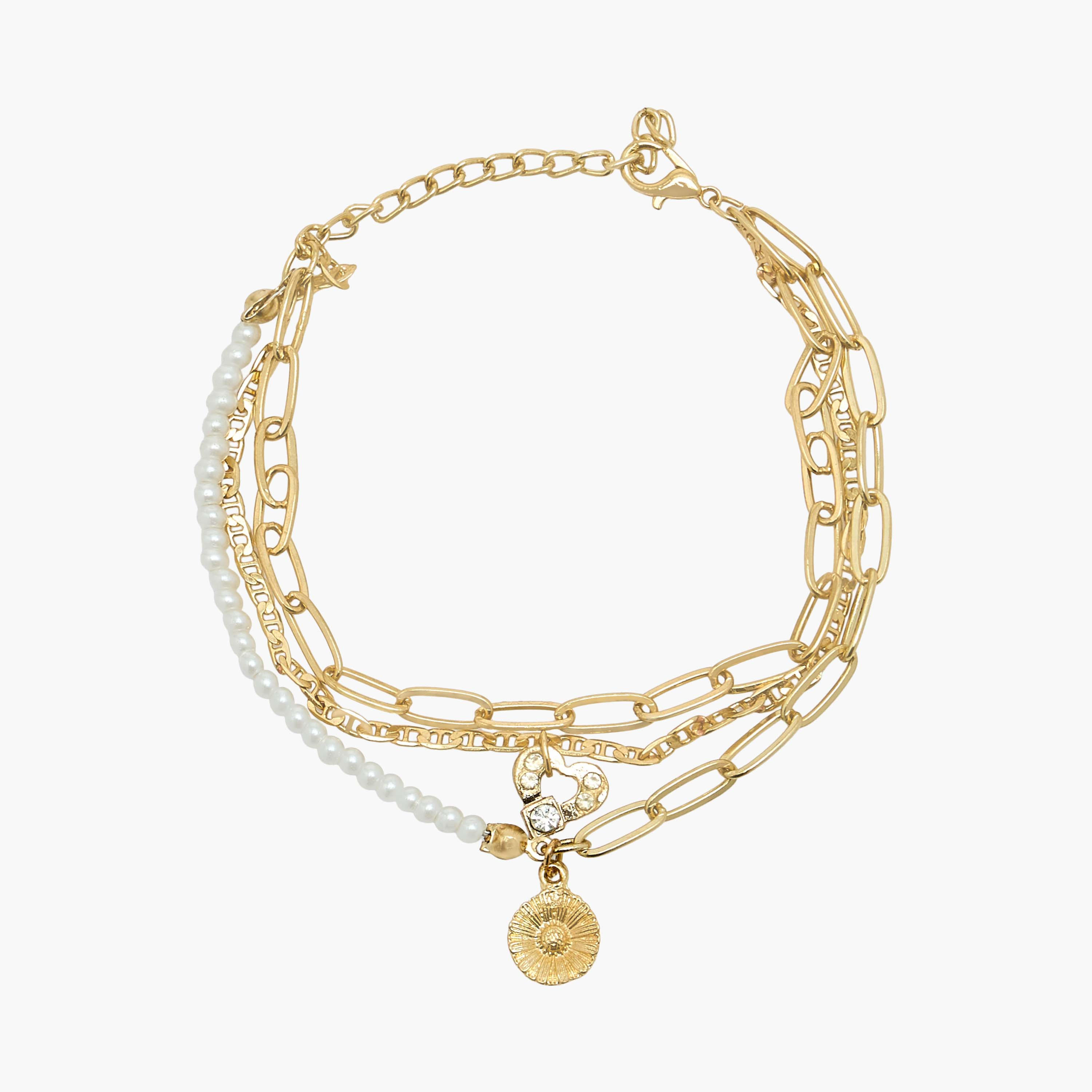 Layered Embellished Anklet-women-watchesandjewellery-jewellery-anklets-image-1