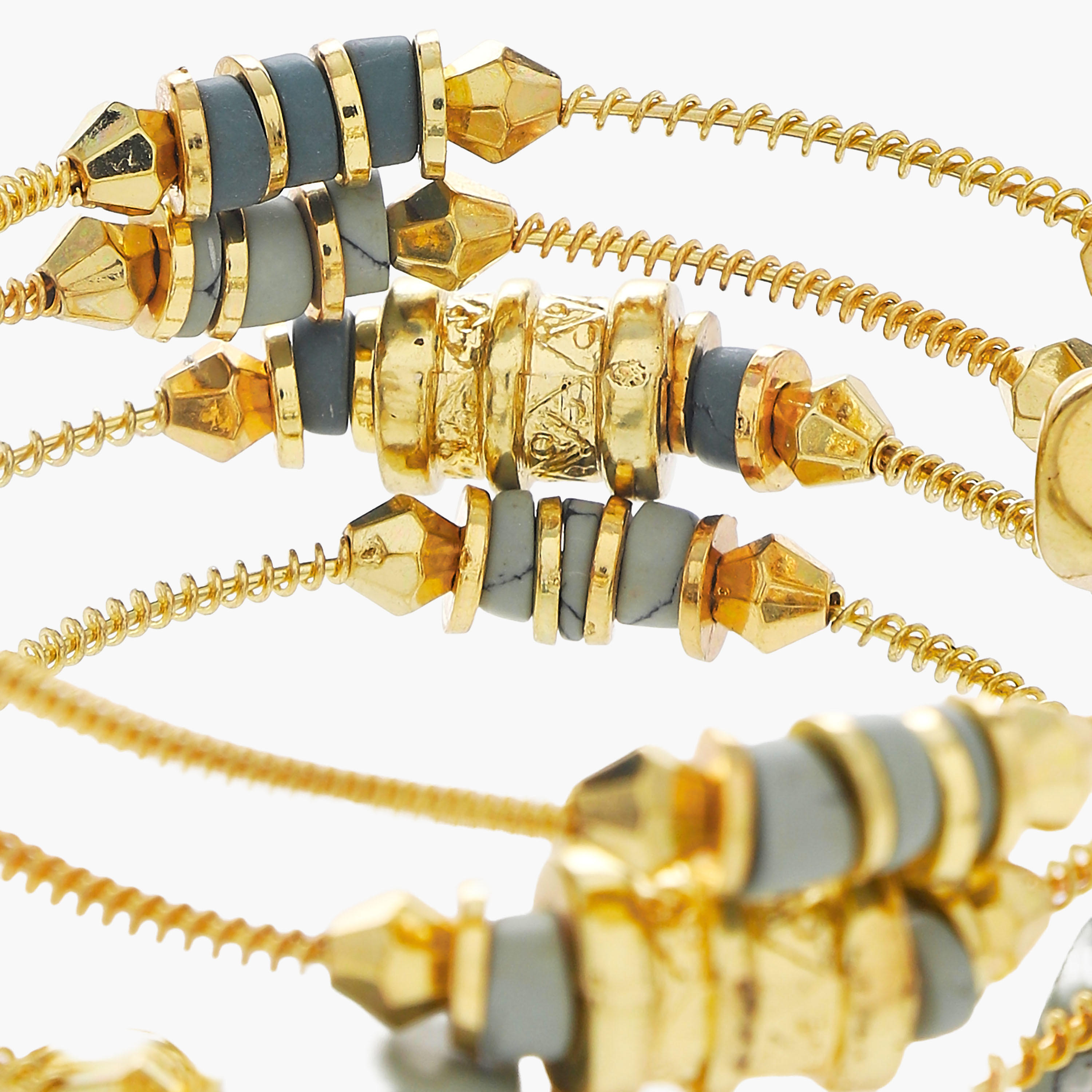 Metallic Beaded Coil Bracelet-women-watchesandjewellery-jewellery-banglesandbracelets-image-4