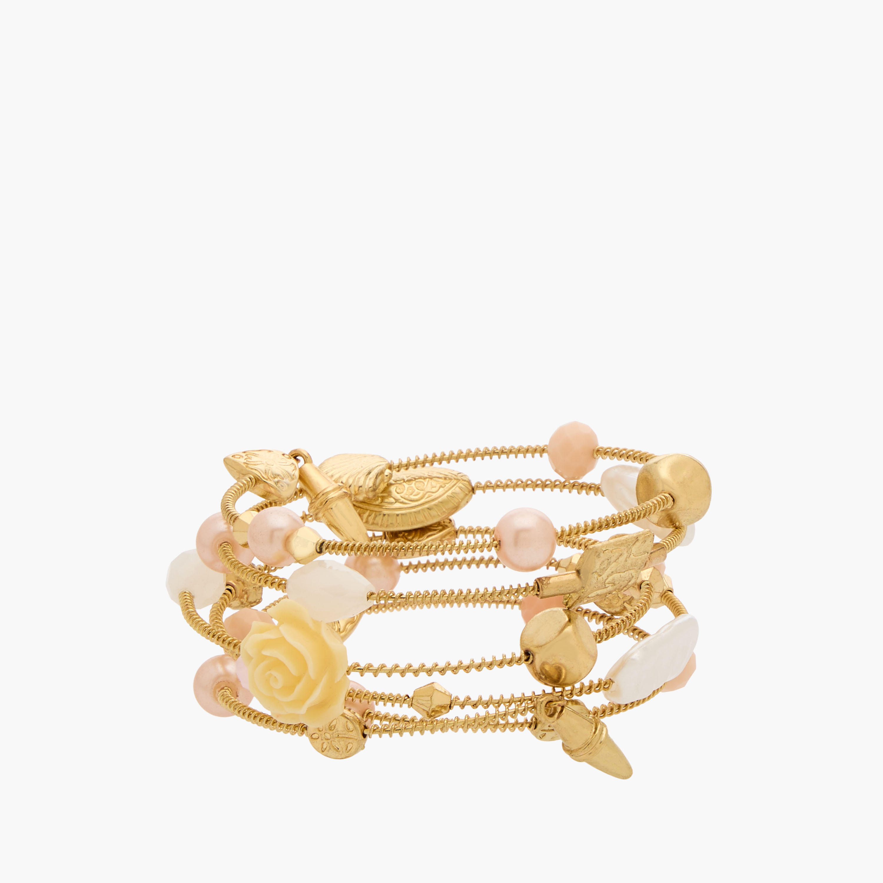 سوار حلزوني معدن مزين-women-watchesandjewellery-jewellery-banglesandbracelets-image-1