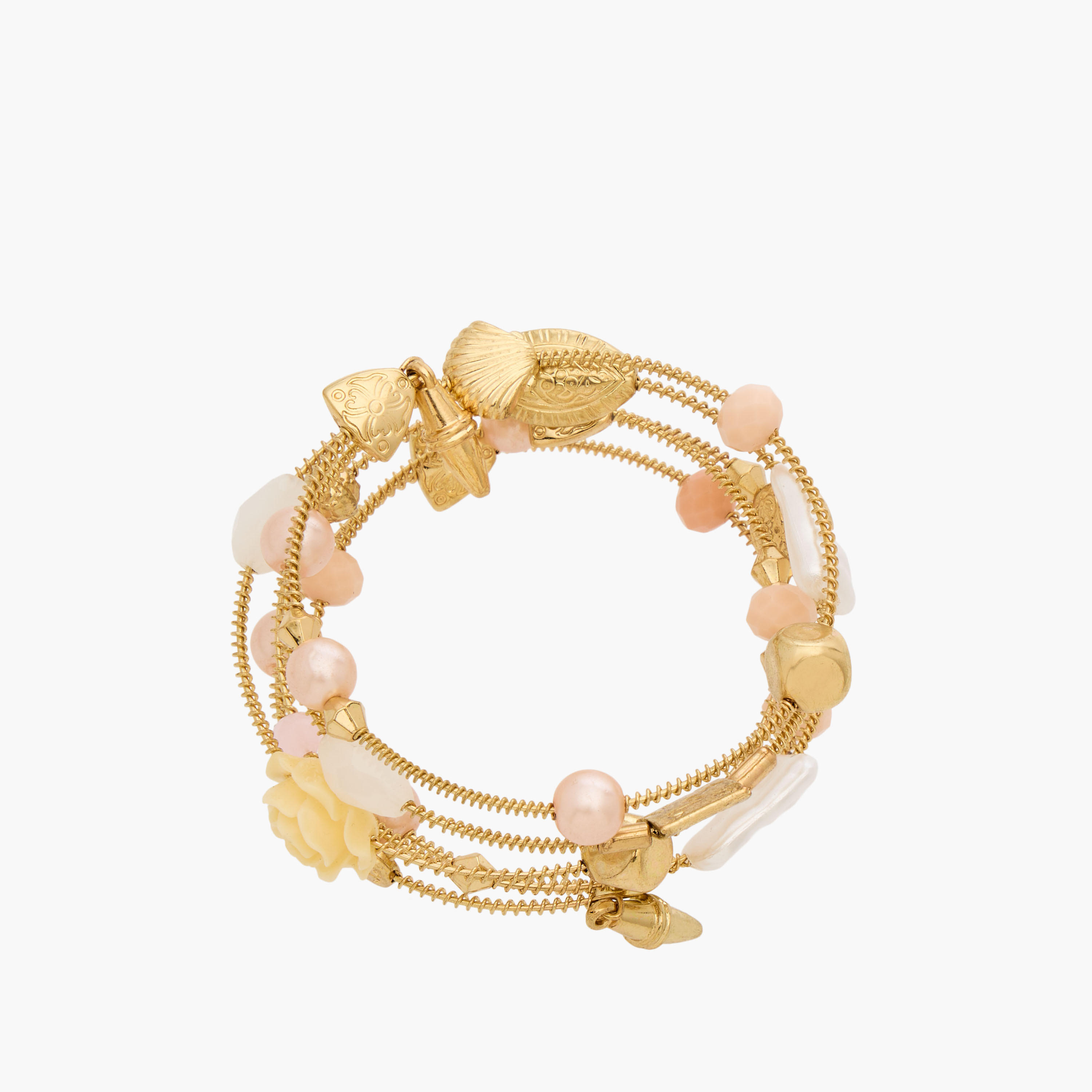 سوار حلزوني معدن مزين-women-watchesandjewellery-jewellery-banglesandbracelets-image-2
