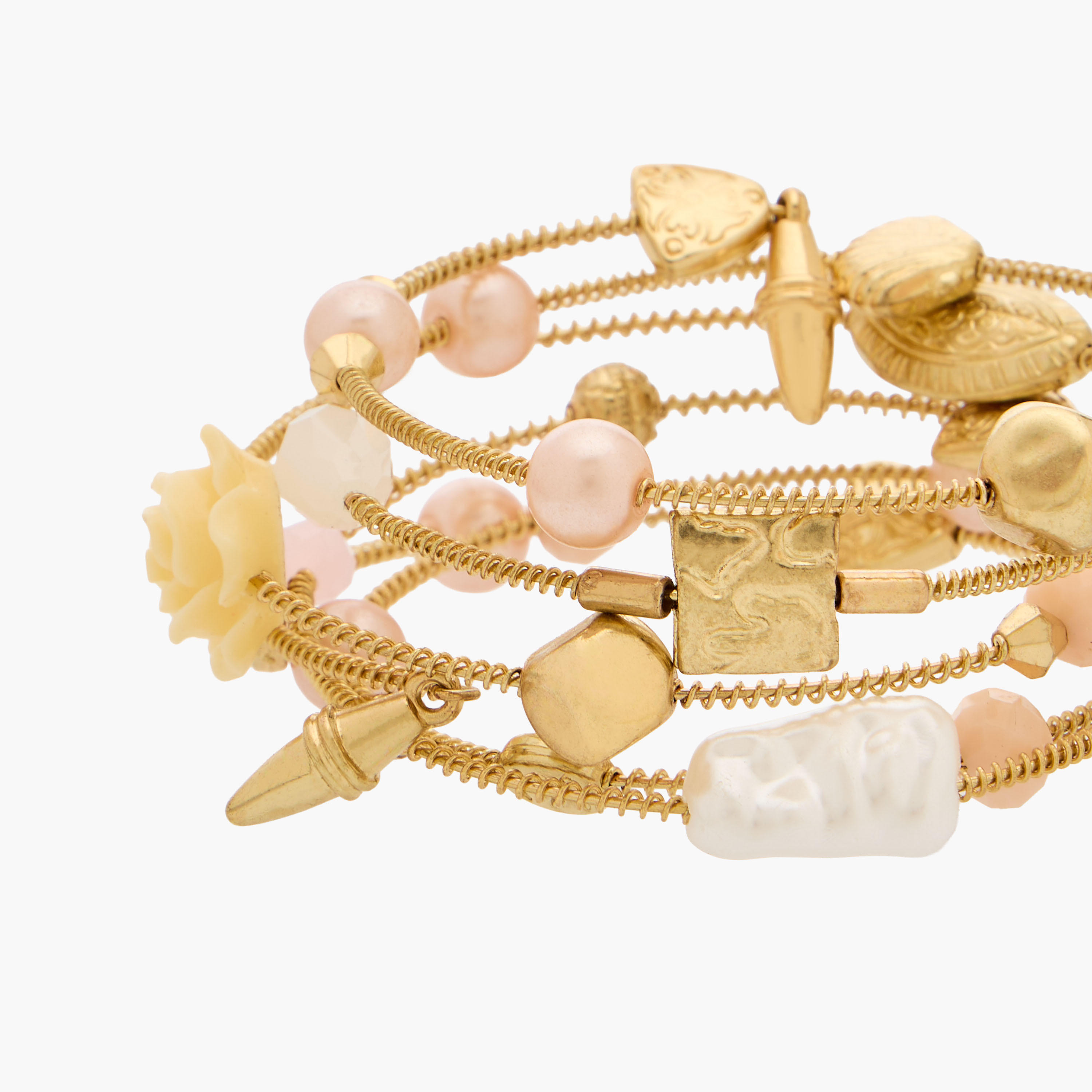 سوار حلزوني معدن مزين-women-watchesandjewellery-jewellery-banglesandbracelets-image-4