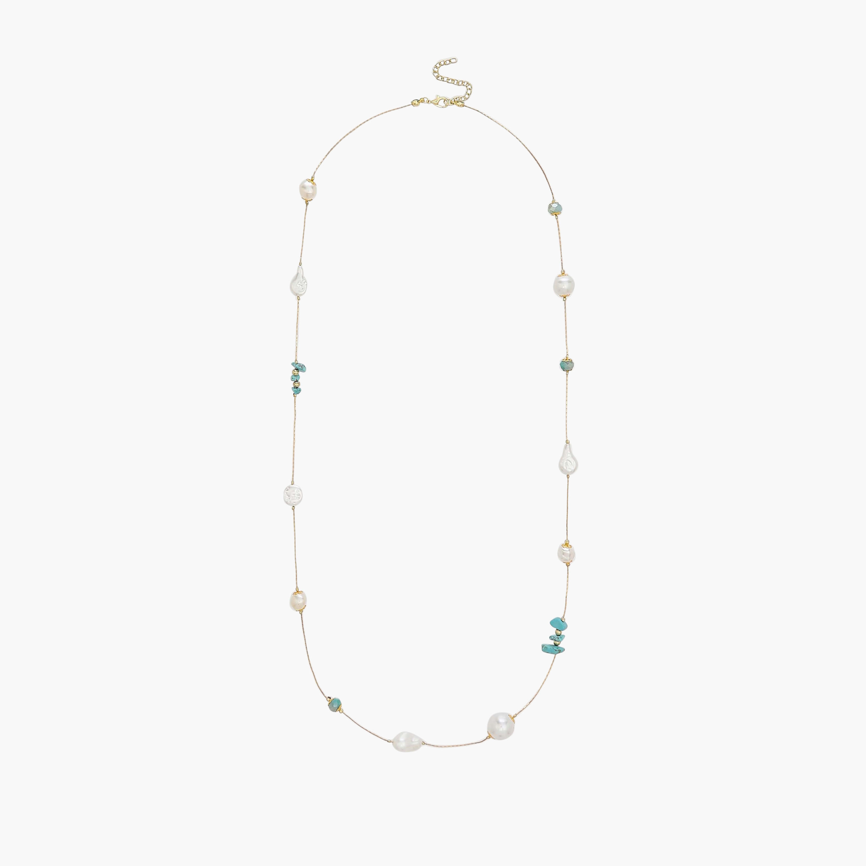 Metal Necklace with Bead Embellishment-women-watchesandjewellery-jewellery-necklacesandpendants-image-2