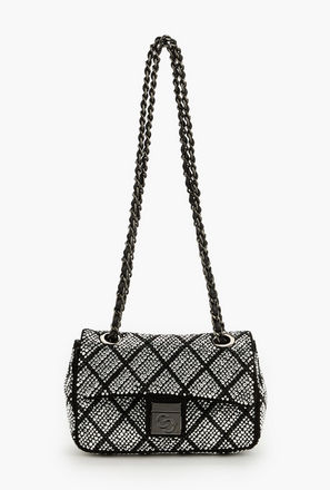 شنطة كروسبودي مزينة بحزام سلسلة من سيليست-women-bagsandwallets-handbags-image-1