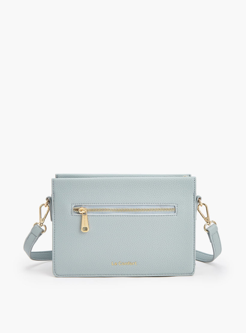 Le Confort Textured Crossbody Bag with Adjustable Strap-women-bagsandwallets-handbags-image-6