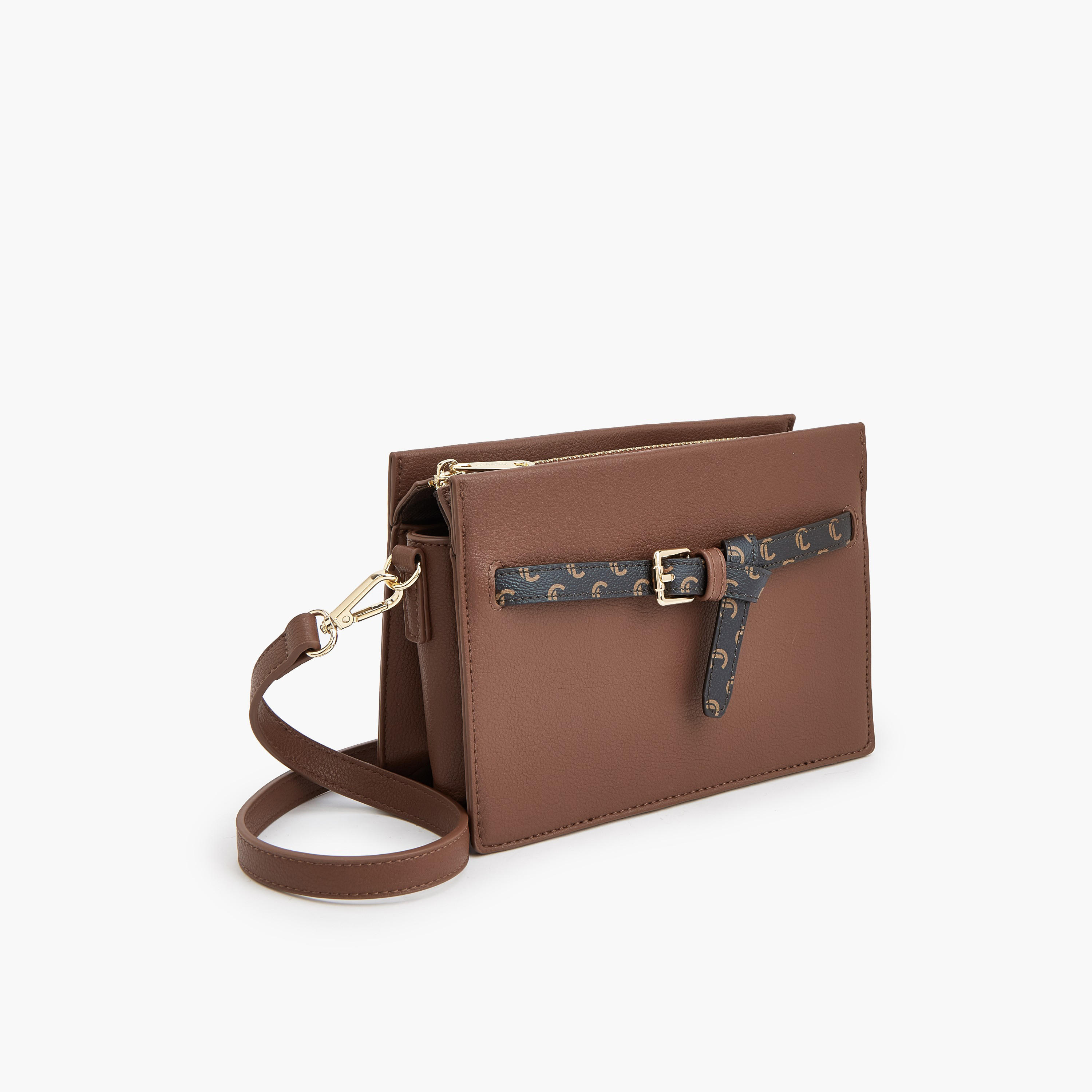 Le Confort Textured Crossbody Bag with Adjustable Strap-women-bagsandwallets-handbags-image-4