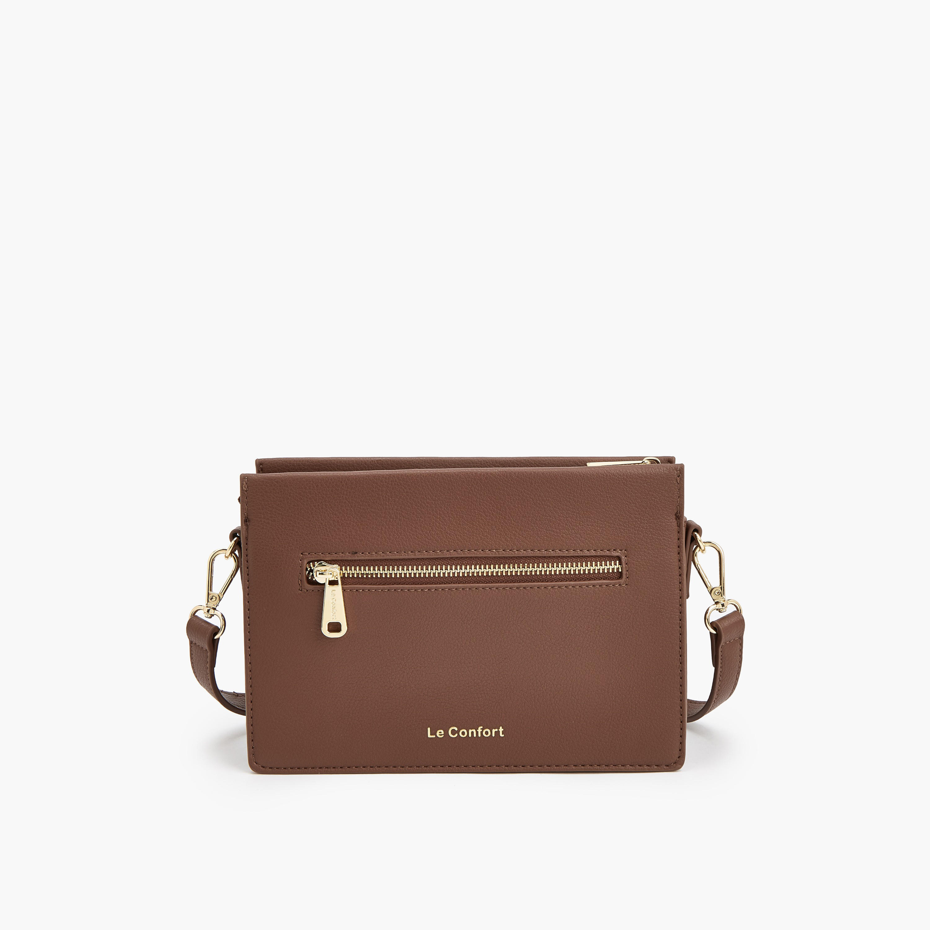 Le Confort Textured Crossbody Bag with Adjustable Strap-women-bagsandwallets-handbags-image-6