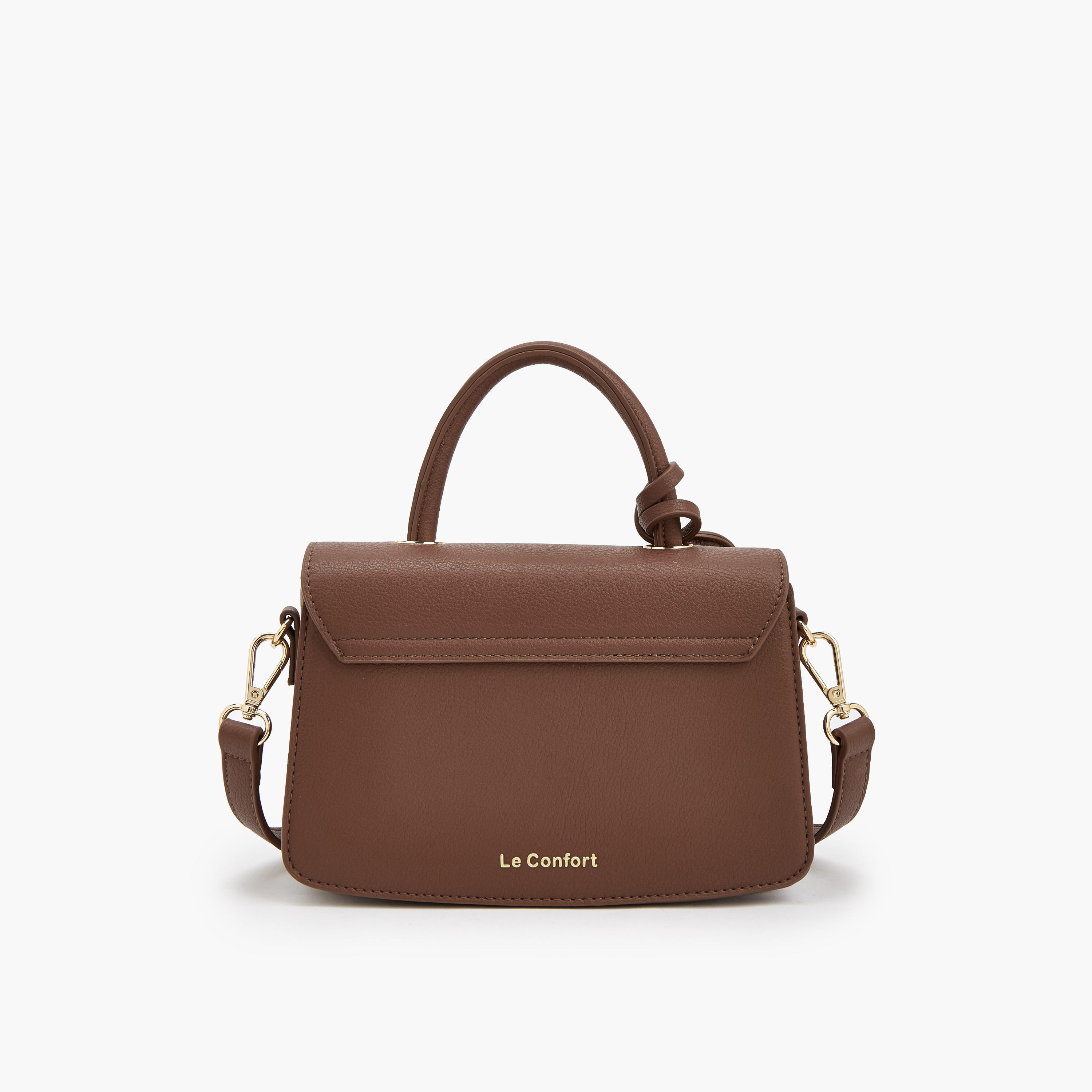 Le Confort Monogram Bird Charm Satchel Bag with Adjustable Strap-women-bagsandwallets-handbags-image-5