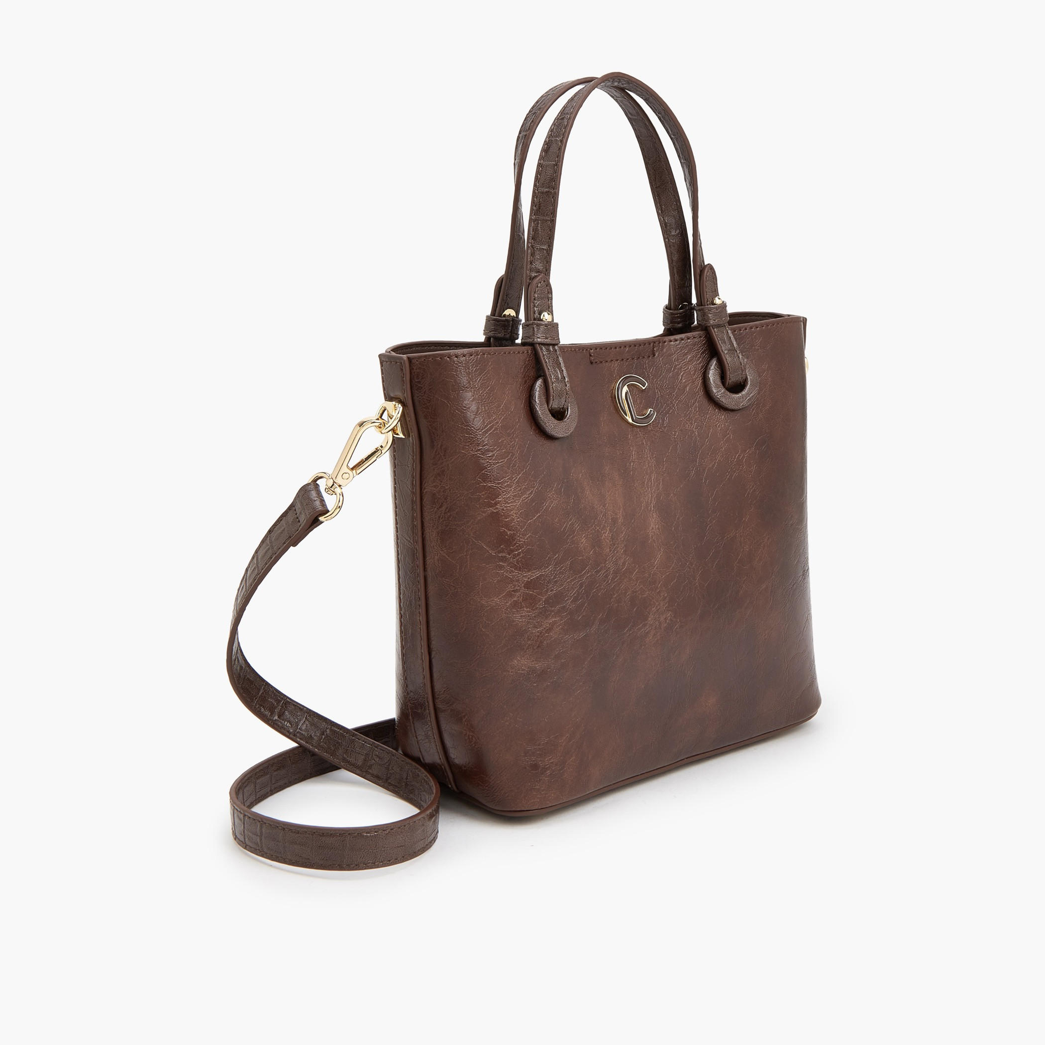 شنطة توتي بارزة الملمس مع حزام قابل للتعديل من لو كونفورت-women-bagsandwallets-handbags-image-4