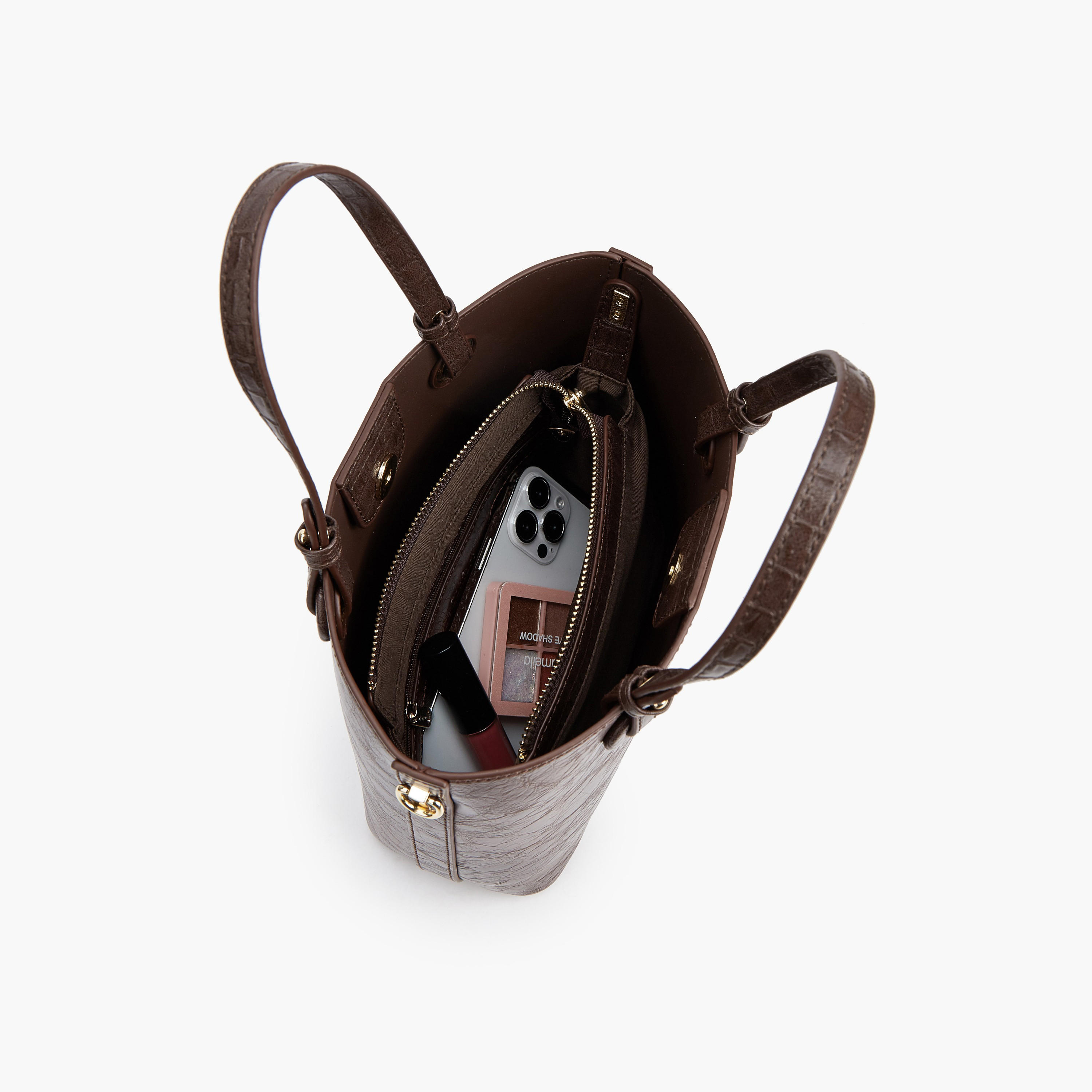 شنطة توتي بارزة الملمس مع حزام قابل للتعديل من لو كونفورت-women-bagsandwallets-handbags-image-8