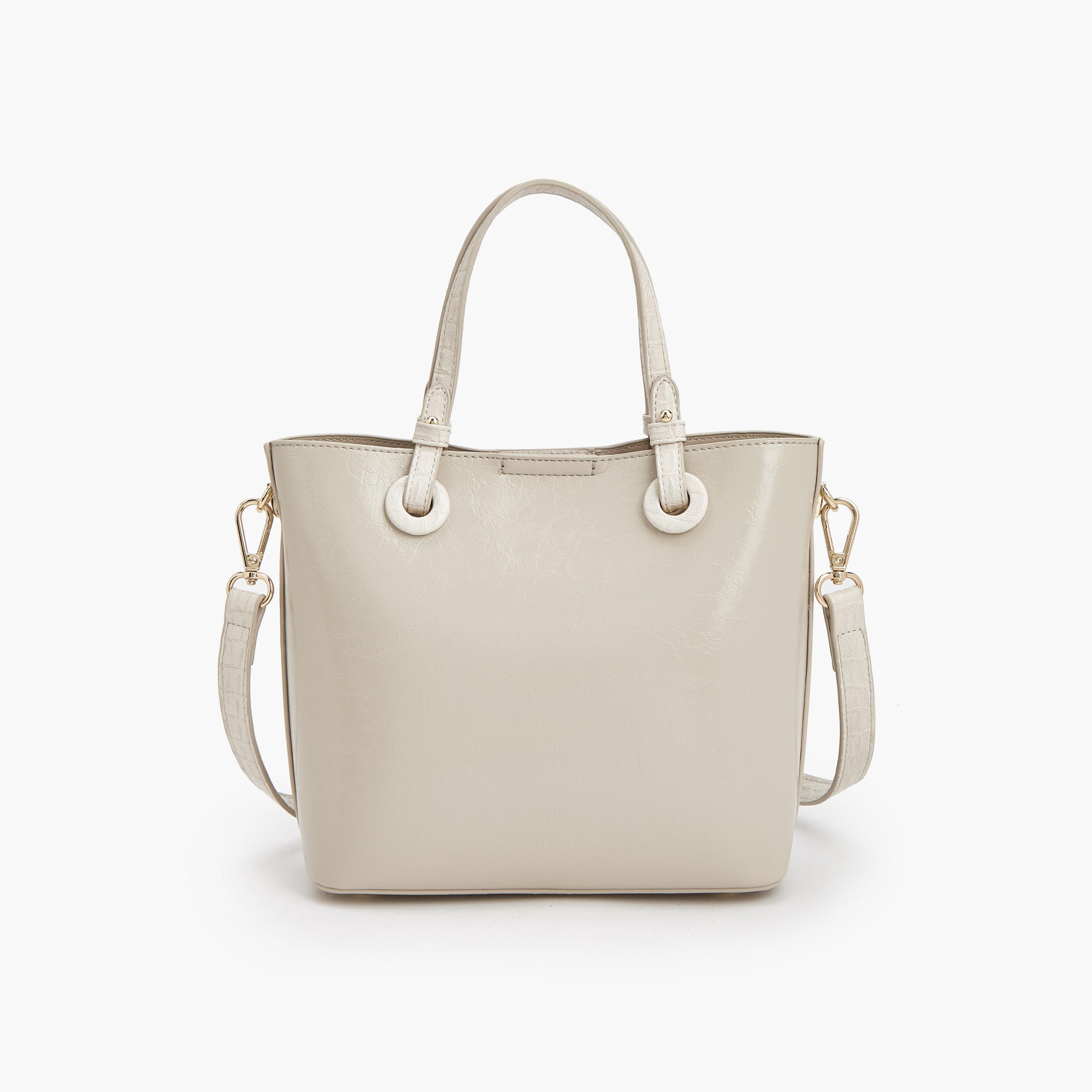 Le Confort Textured Tote Bag with Adjustable Strap-women-bagsandwallets-handbags-image-6