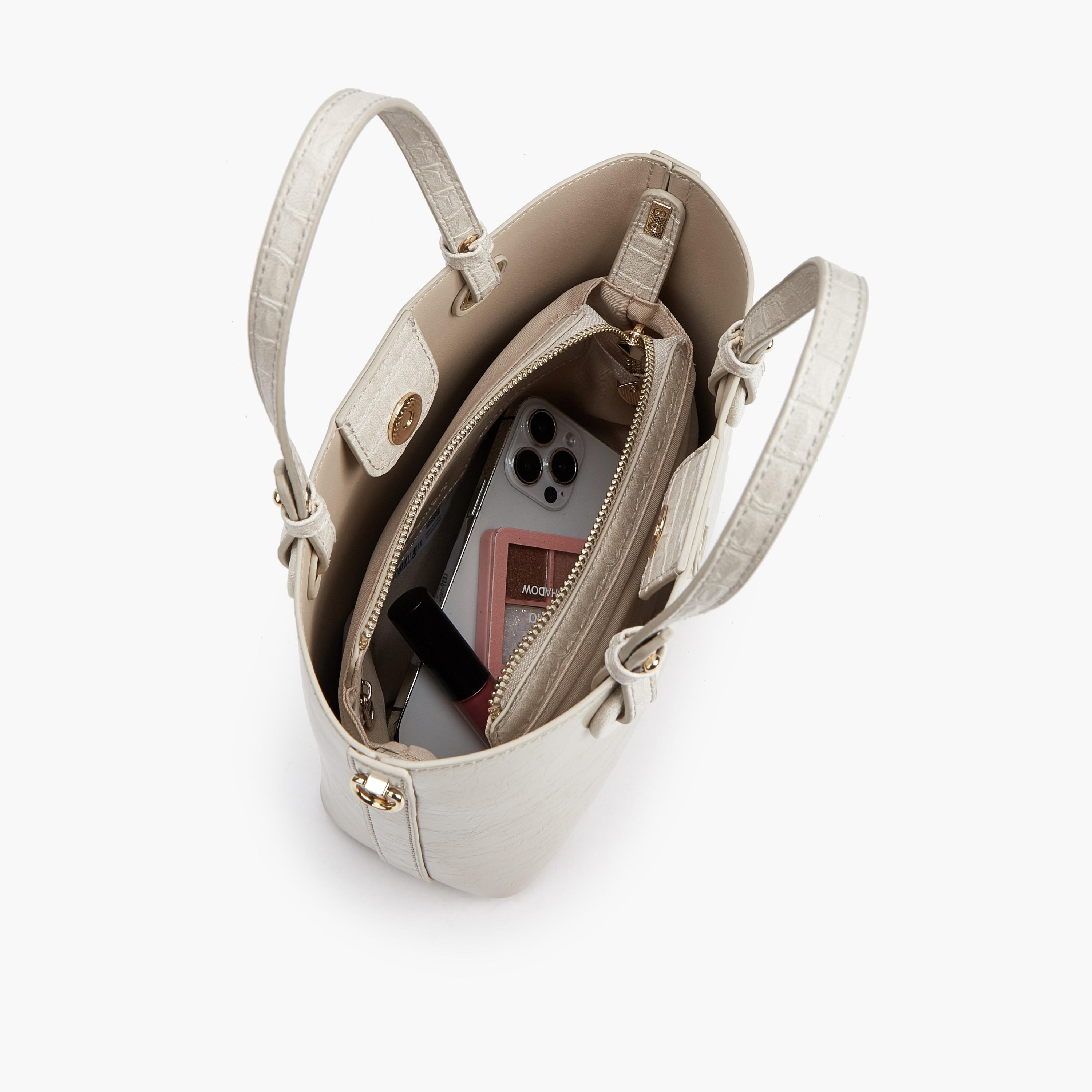 شنطة توتي بارزة الملمس مع حزام قابل للتعديل من لو كونفورت-women-bagsandwallets-handbags-image-8