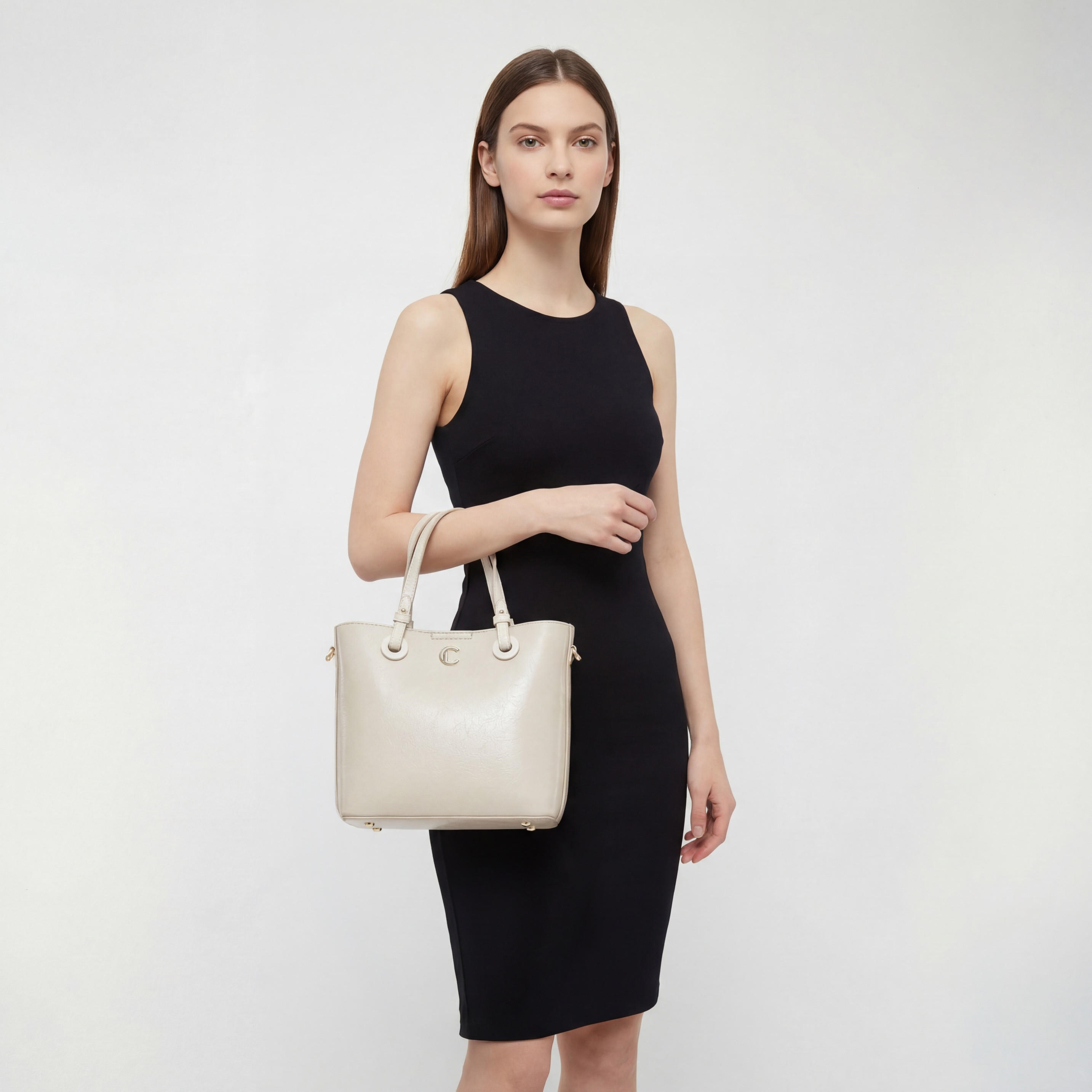 Le Confort Textured Tote Bag with Adjustable Strap-women-bagsandwallets-handbags-image-2