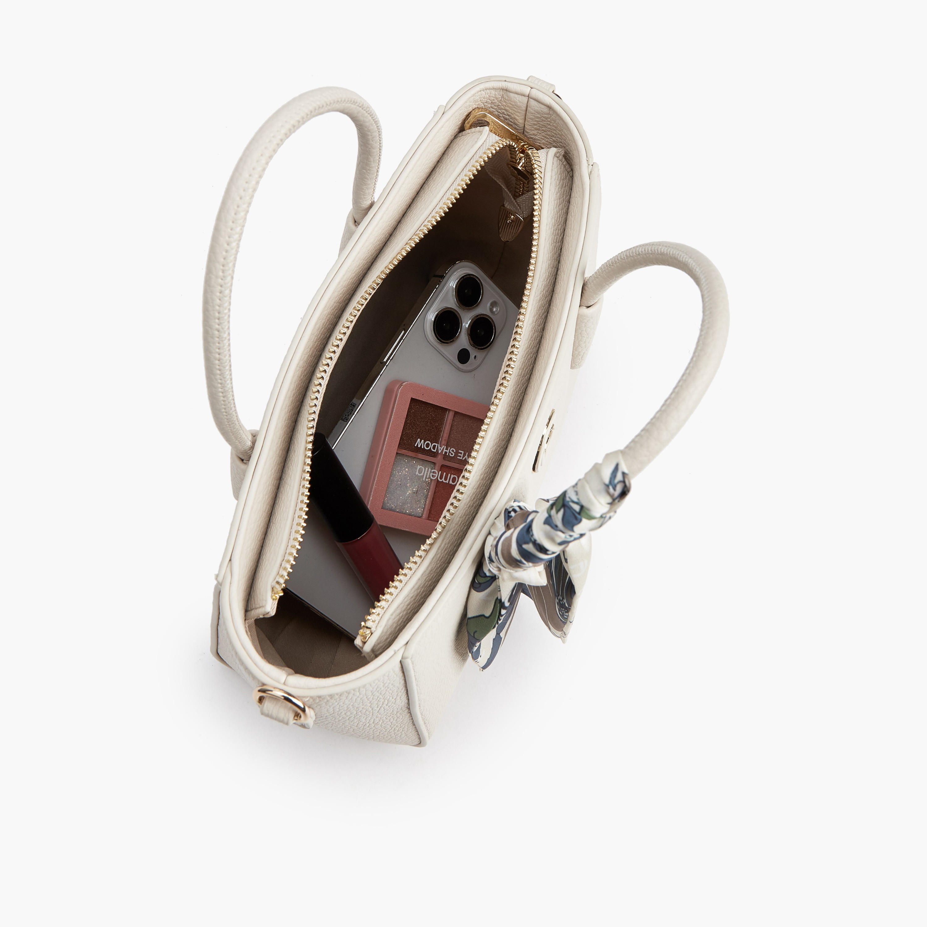 Le Confort Scarf Accent Tote Bag with Detachable Strap-women-bagsandwallets-handbags-image-8